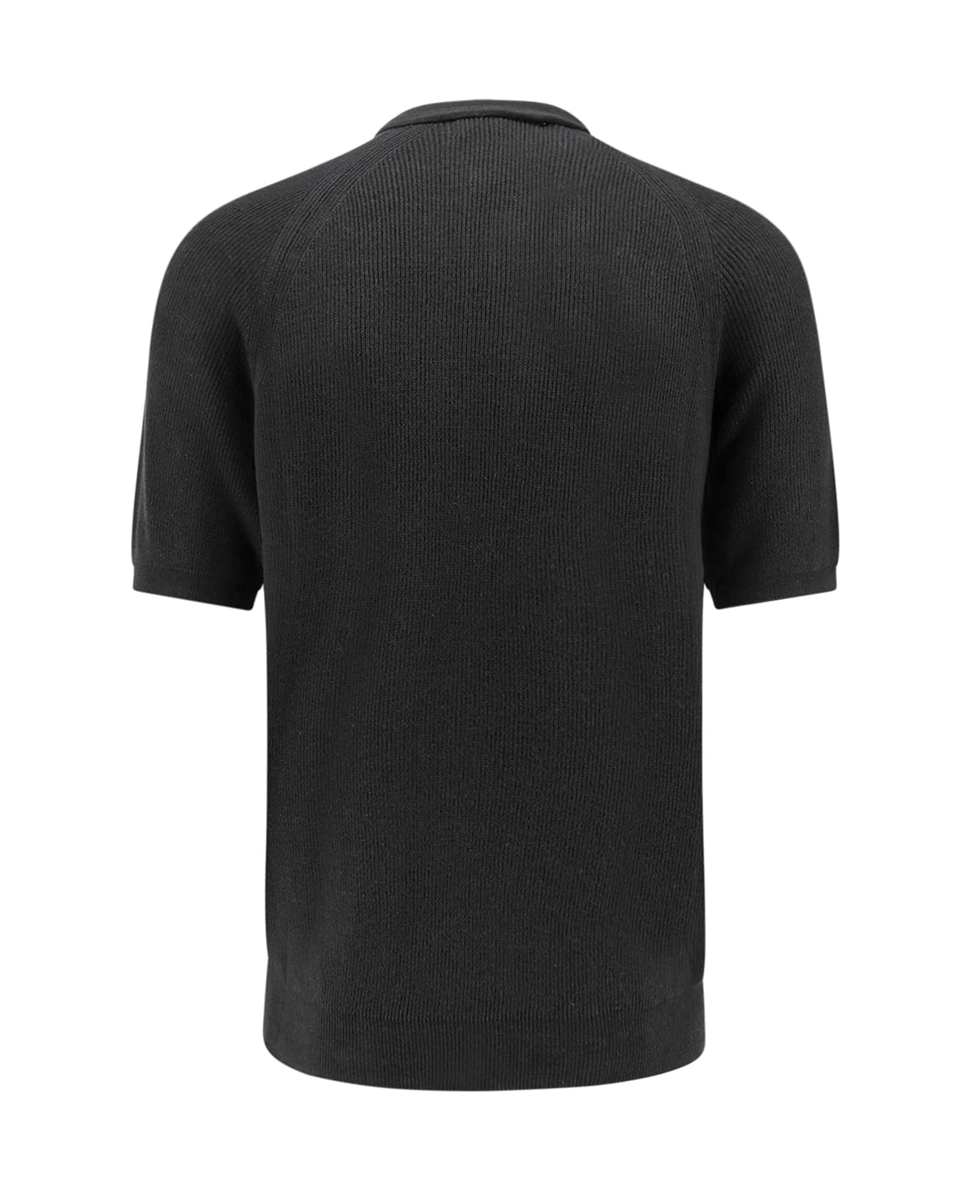 Laneus Polo Shirt - Black ポロシャツ