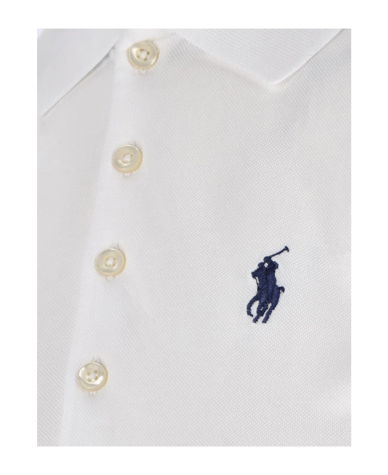 Polo Ralph Lauren Logo Midi Dress - White
