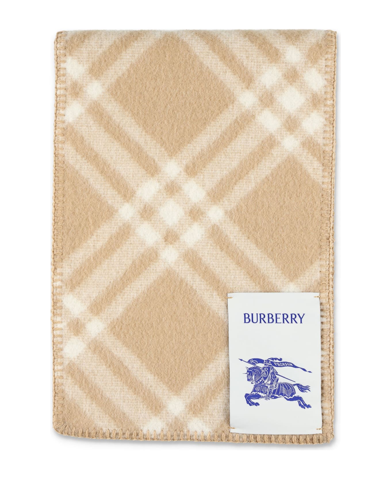 Burberry London Check Wool Scarf - ARCHIVE BEIGE CHECK