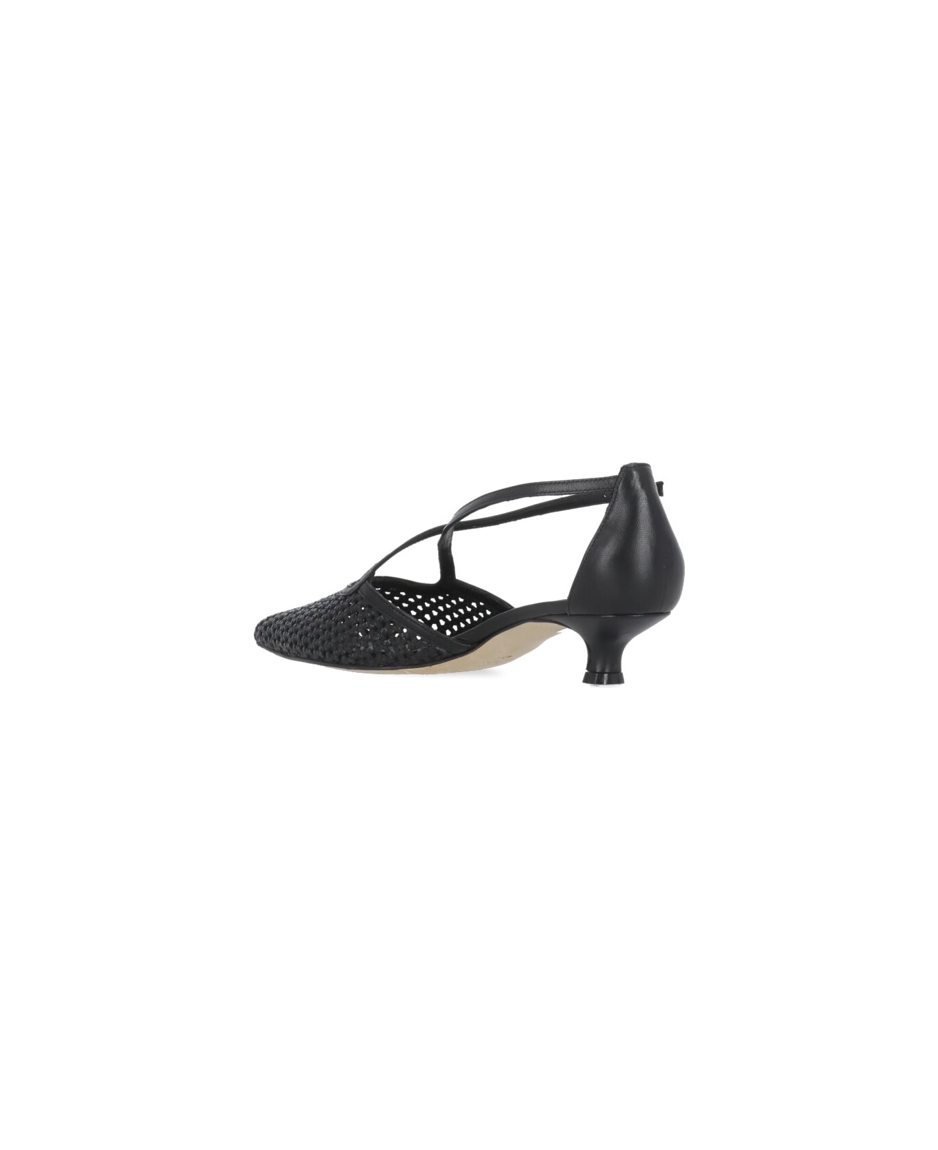 The Seller Leather Heeled Shoe - Black