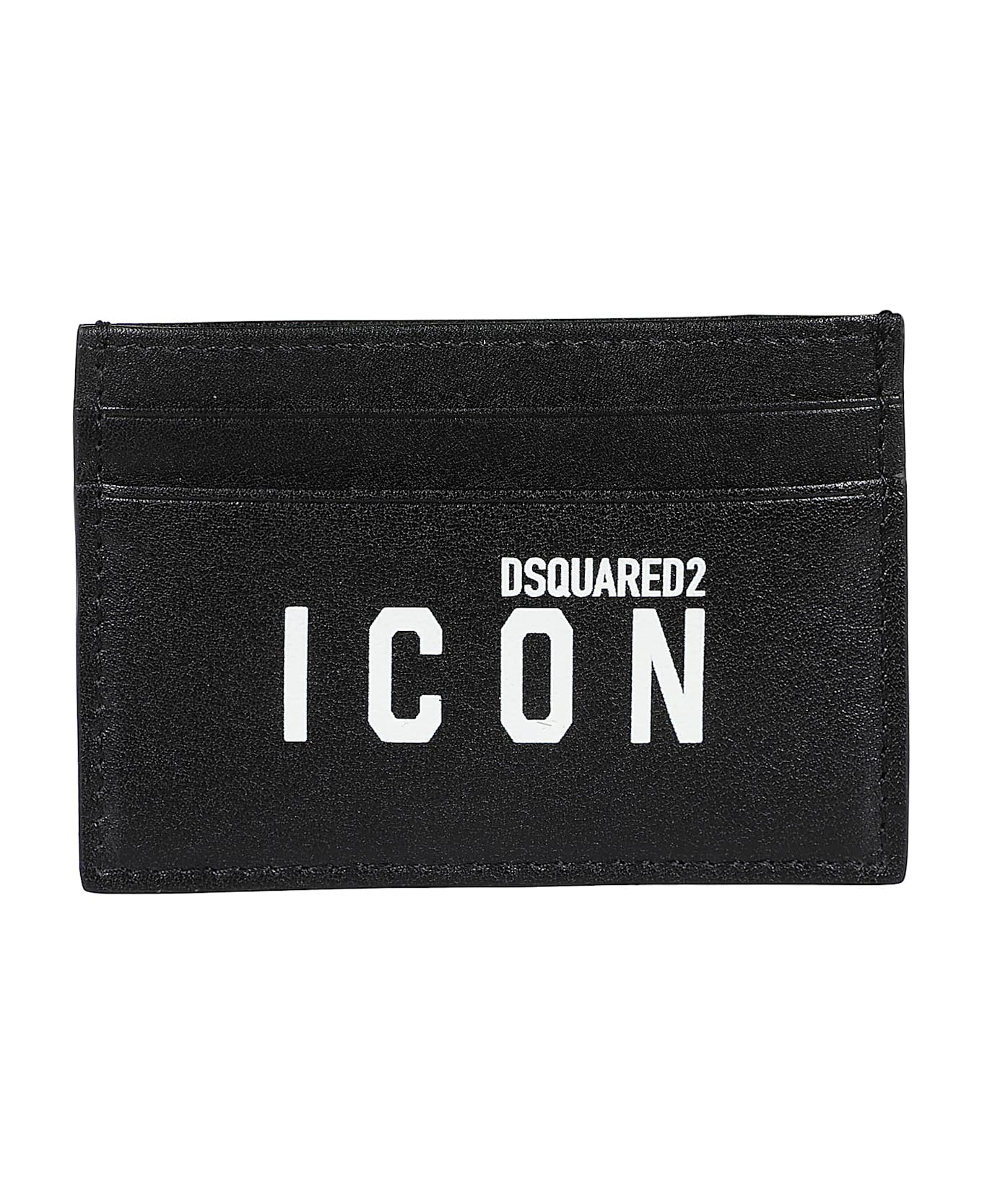 Dsquared2 Be Icon Credit Card Holder - Nero/bianco