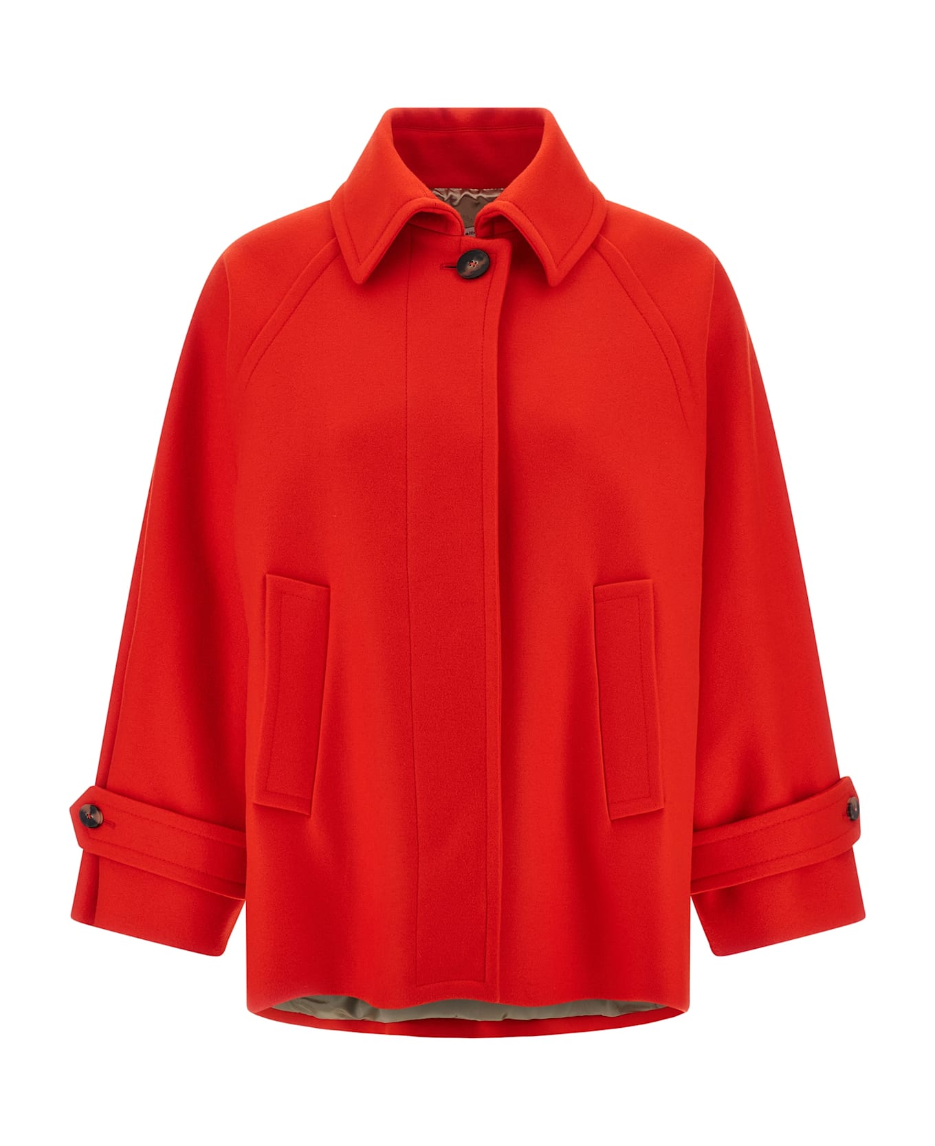 Alberto Biani Caban Coat - Red