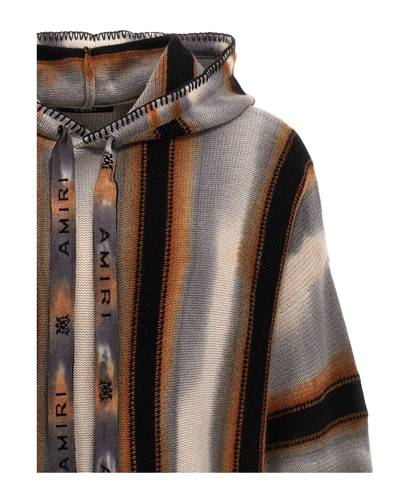 AMIRI 'baja Stripe' Hooded Sweater - Multicolor フリース
