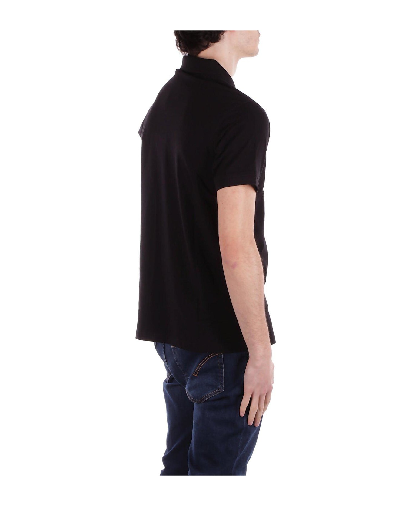 Barbour Short-sleeved Polo Shirt - Black