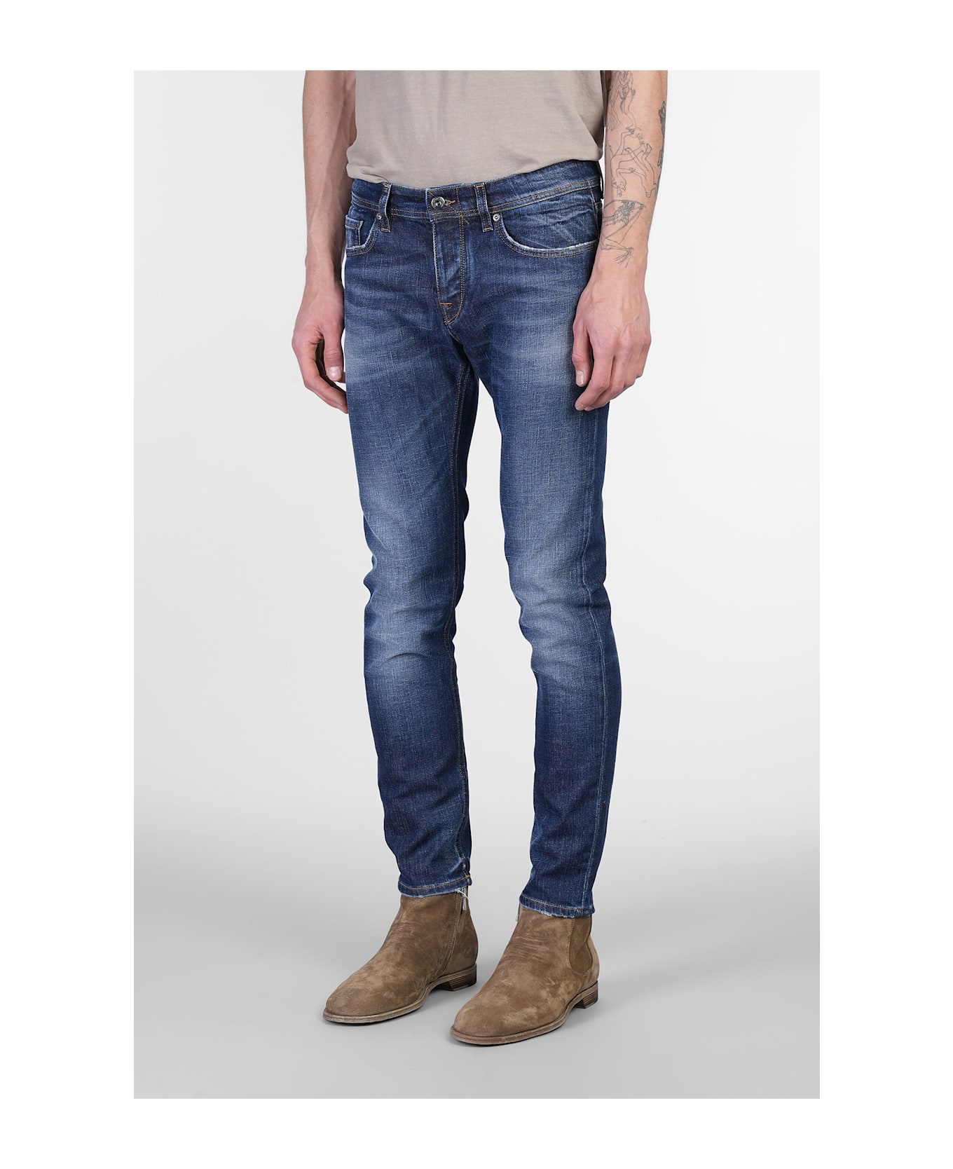 Salvatore Santoro Jeans In Blue Denim - blue