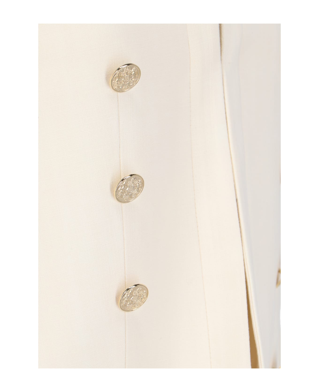 The Seafarer Button Detail Jacket - Crema