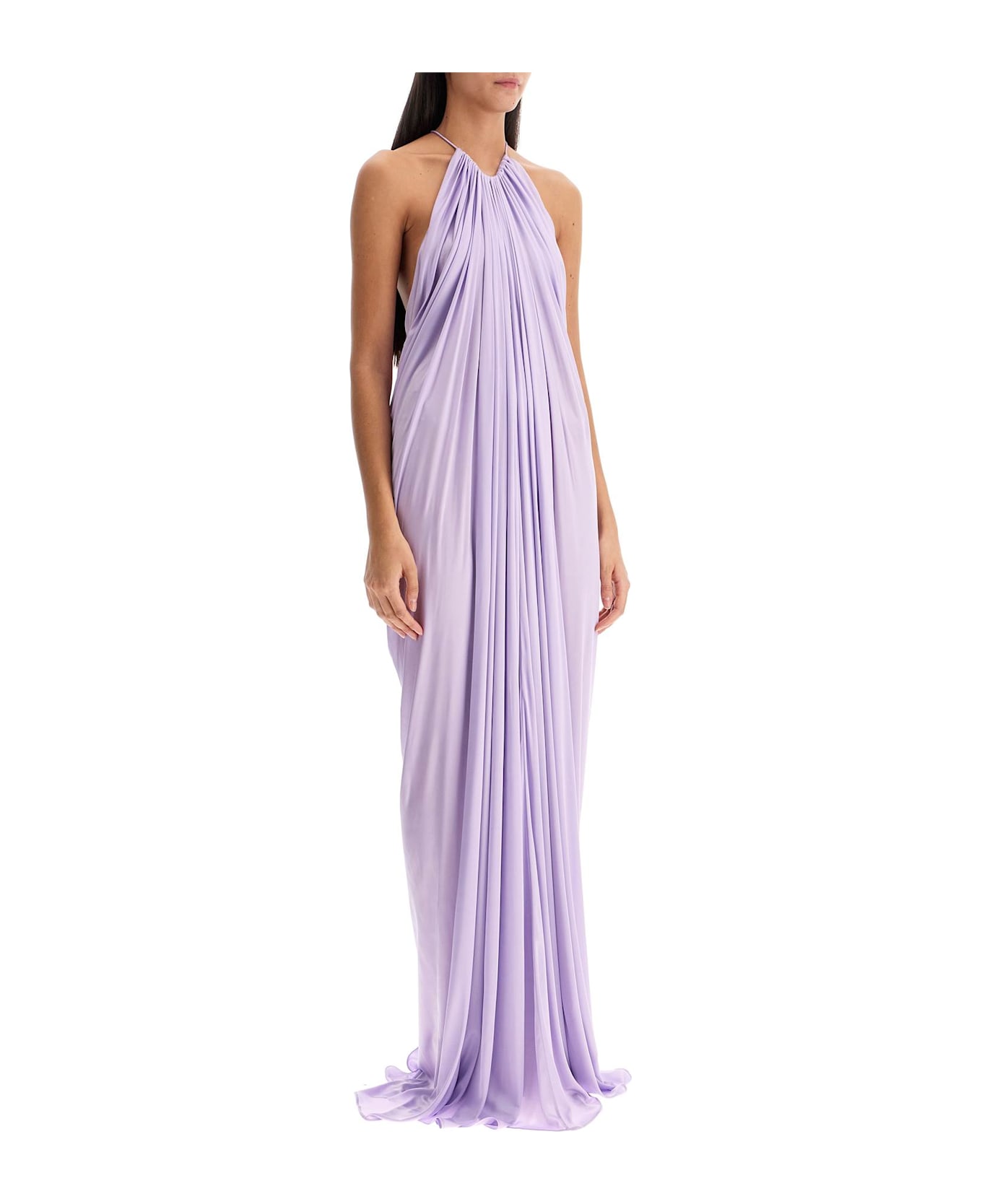 Tom Ford Long Shiny Jersey Dress - BRIGHT LILAC (Purple)