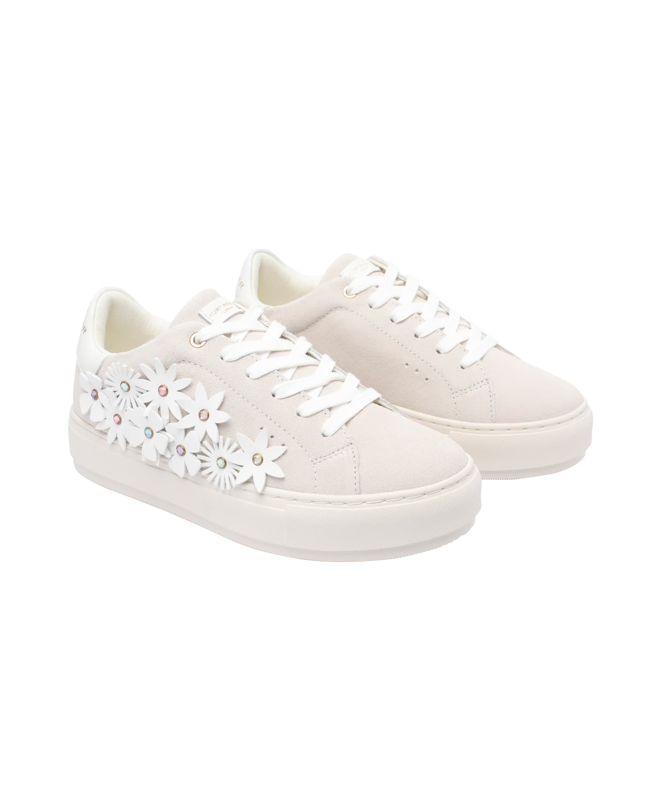 Kurt Geiger Laney Flower Sneakers - White