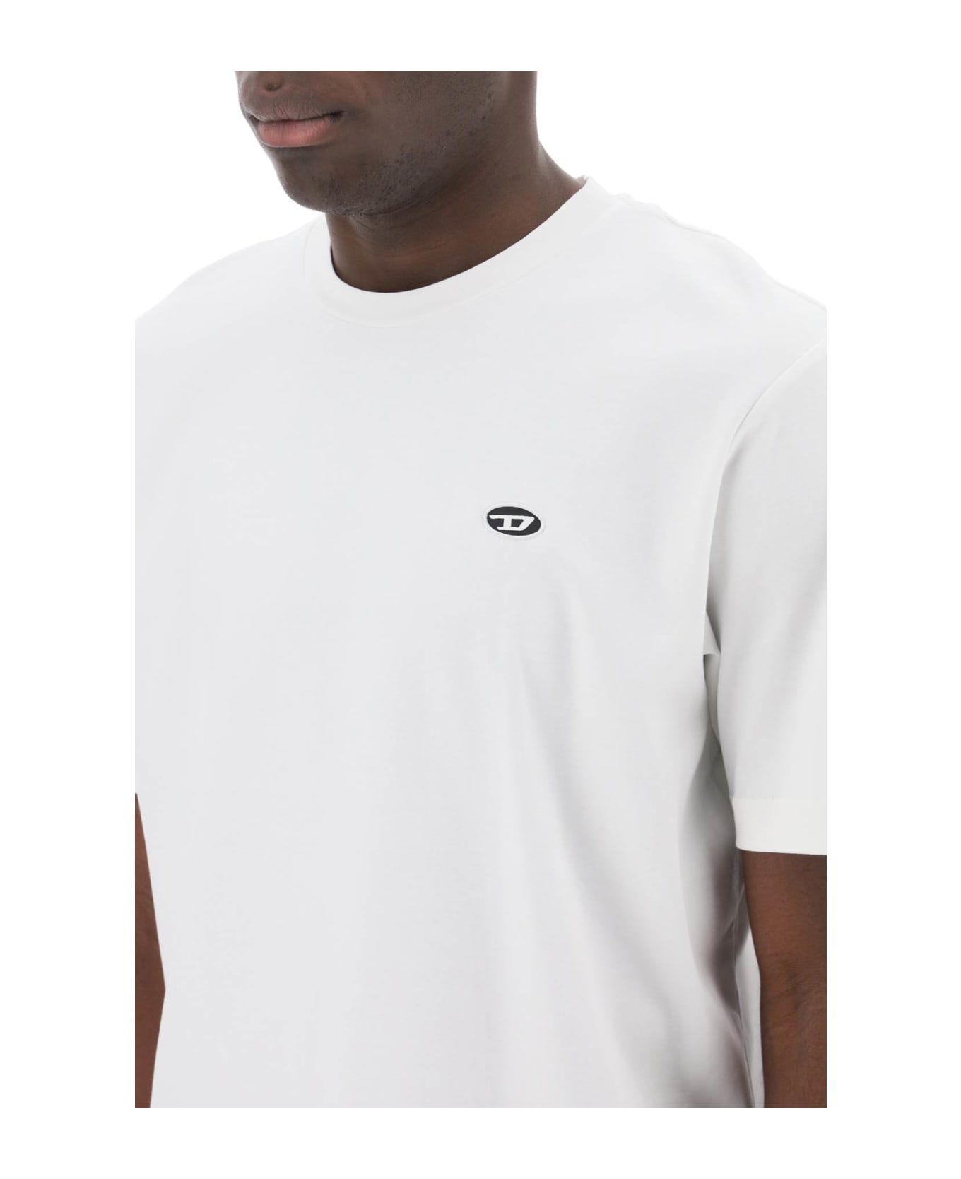 Diesel T-just-doval-pj Crewneck T-shirt - OFF WHITE (White)