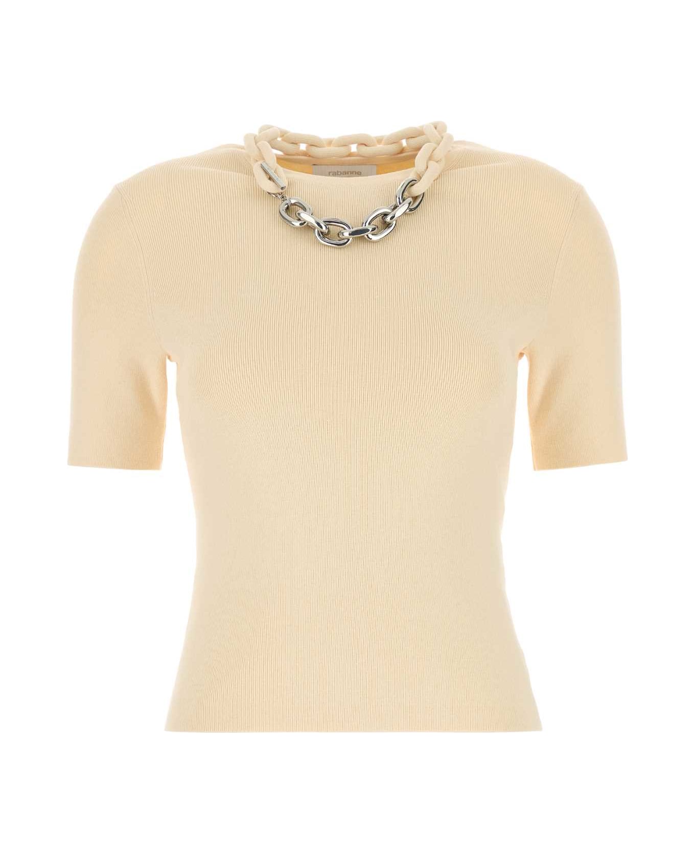 Paco Rabanne Silk Blend Sweater - CREAM