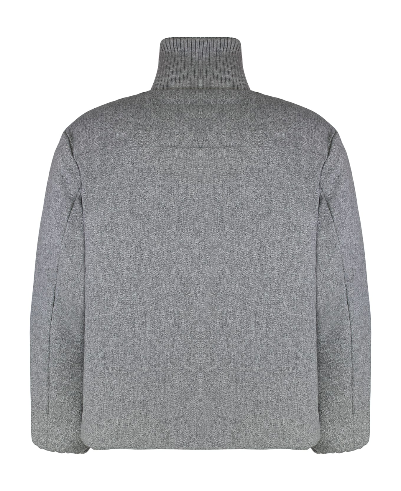 Calvin Klein Quilted Jacket In Mélange Fabric - Grey