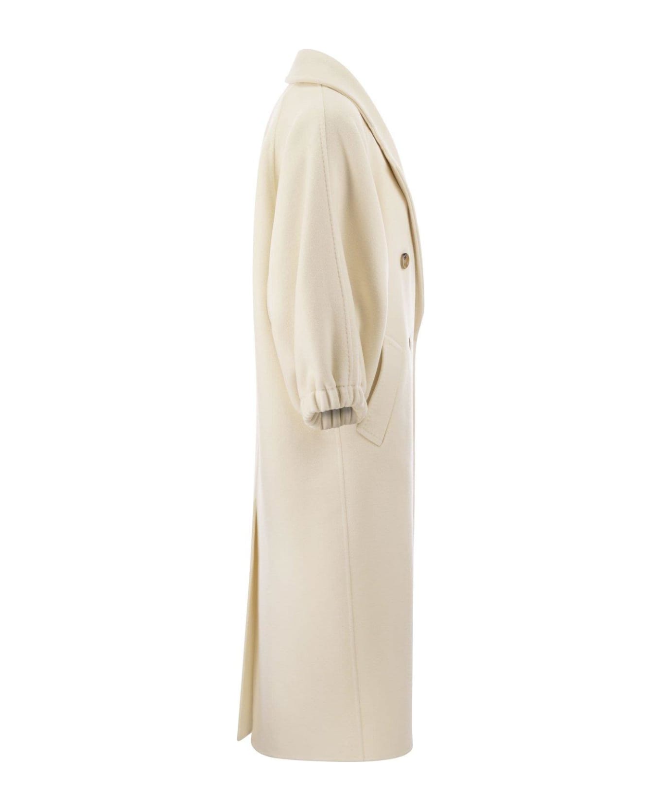 Max Mara Zaffo Double-breasted Coat - White