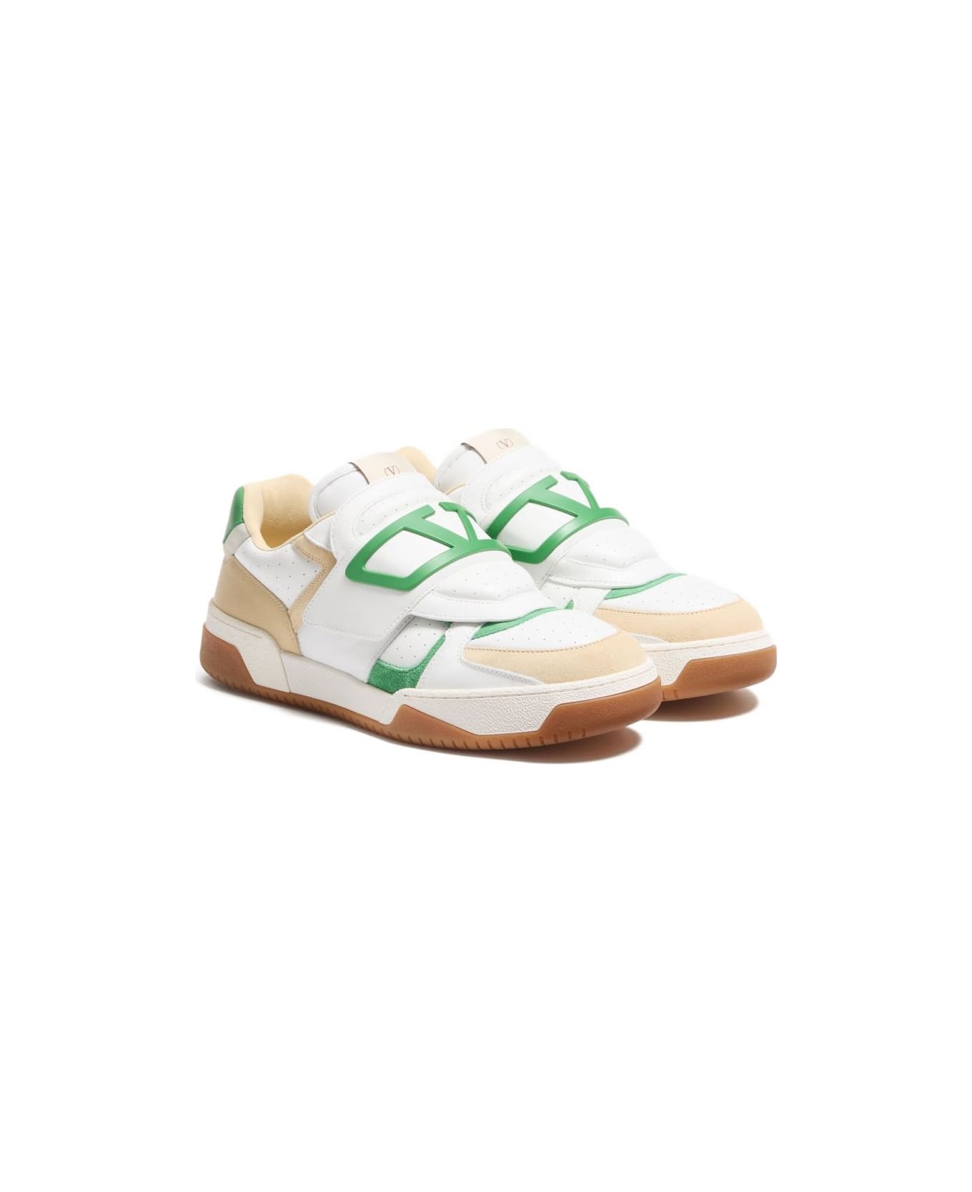Valentino Garavani Joie De Joeur Leather Sneakers - White