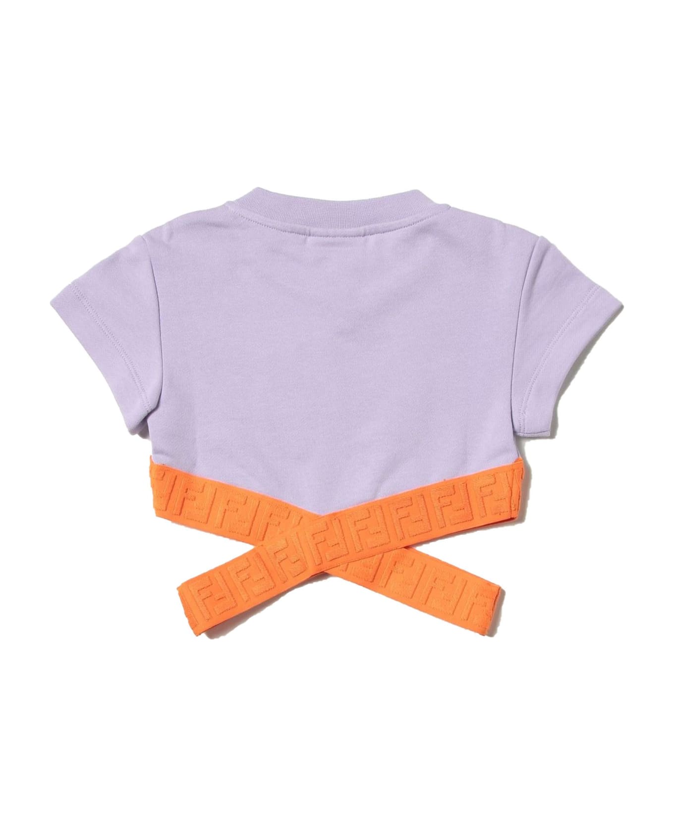 Fendi Lilac Cotton Tshirt - Lilla