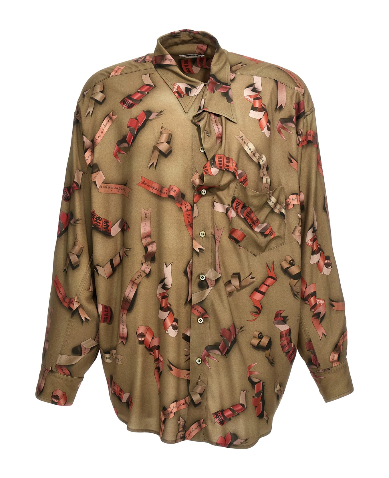 MAGLIANO LEOPARD SKIN TWISTED SHIRT