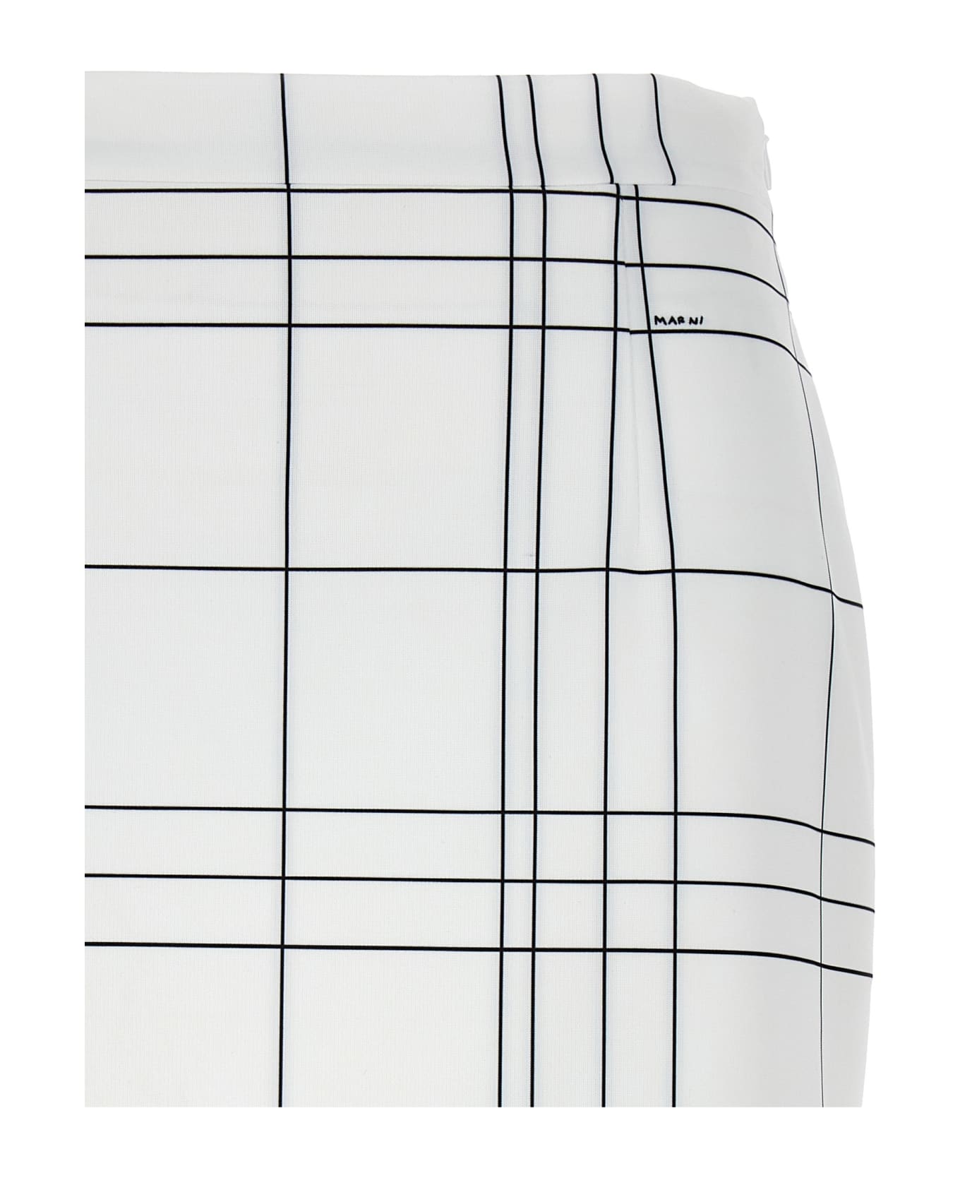 Marni Patterned Skirt - White/Black