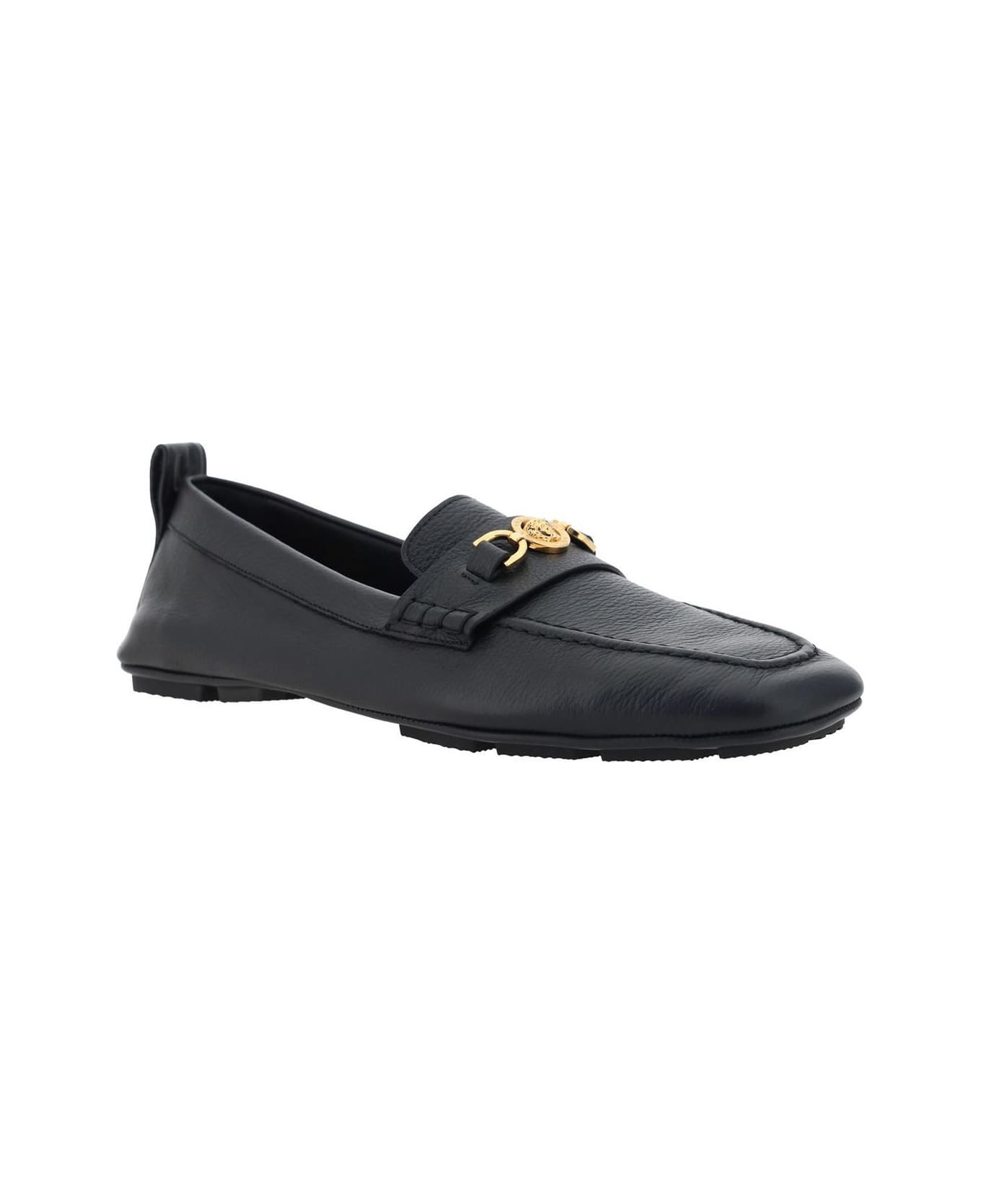 Versace Villa Slip-on Loafers - Nero