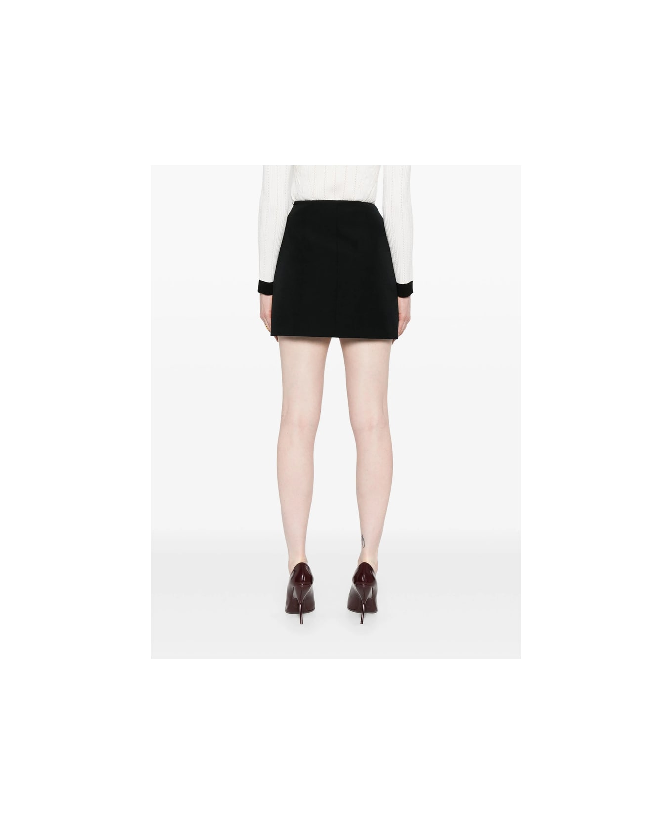 Balmain Skirt - BLACK ボトムス