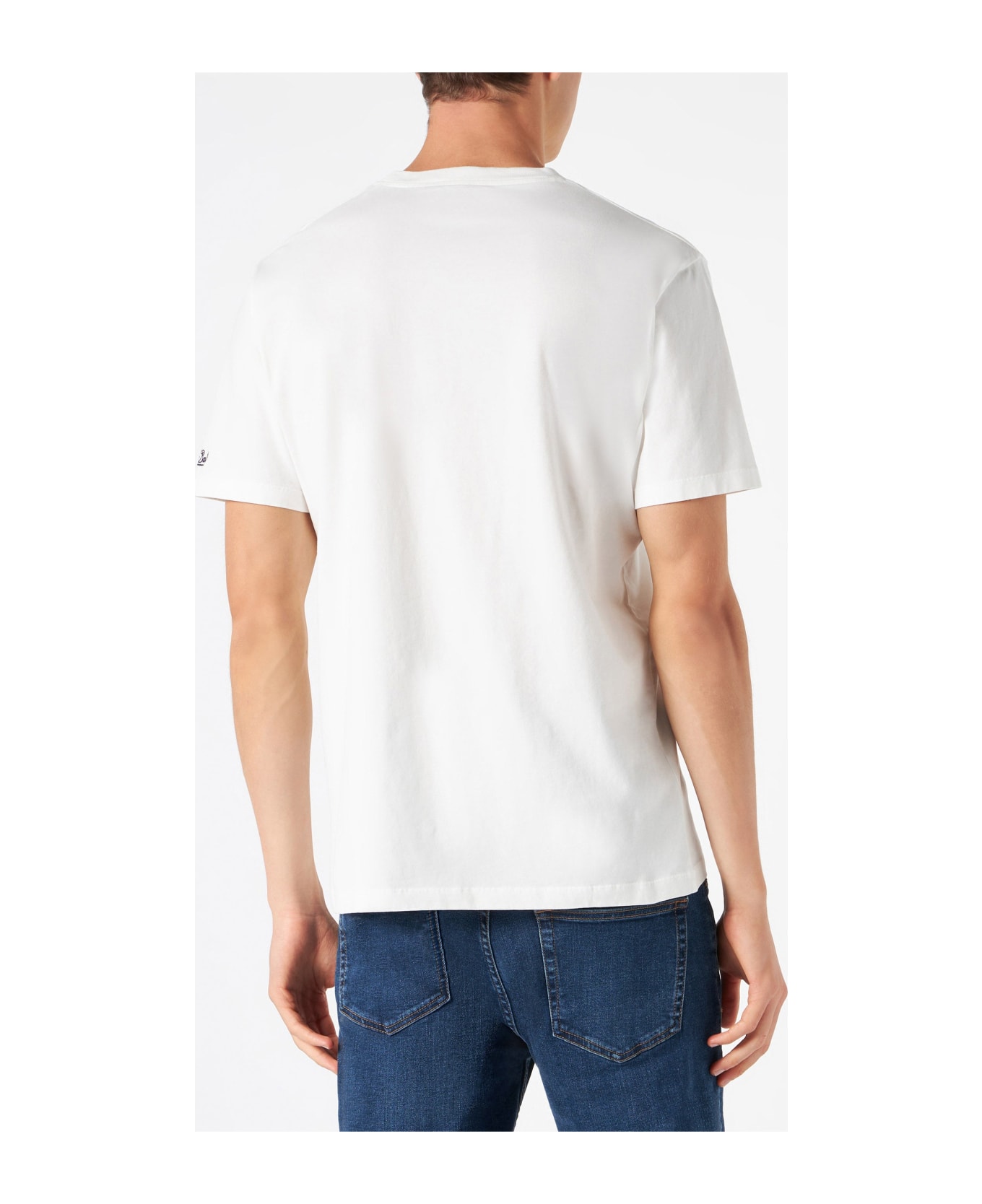 MC2 Saint Barth Man White T-shirt With I Hate Winter Print - WHITE