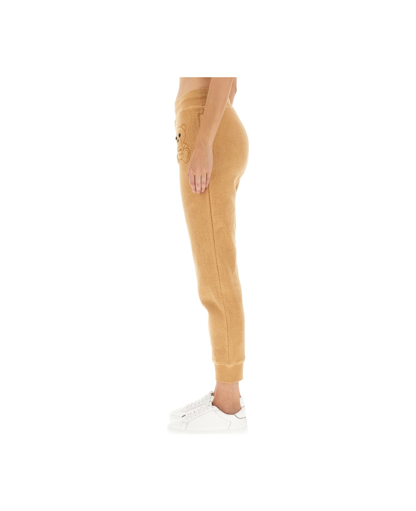 Moschino Jogging Pants With Logo - BEIGE