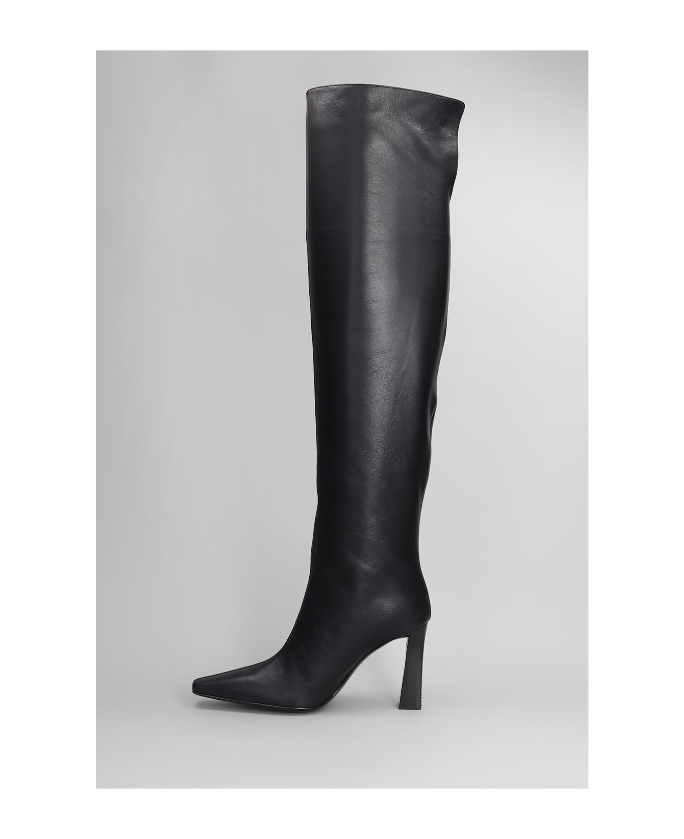Giuseppe Zanotti Brenda 90 High Heels Boots In Black Leather - black