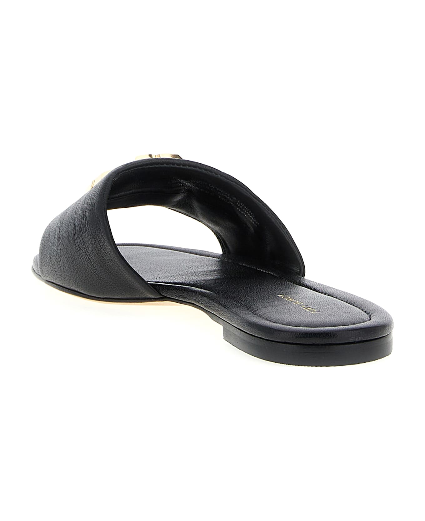 Tory Burch 'eleanor' Slides - Black  