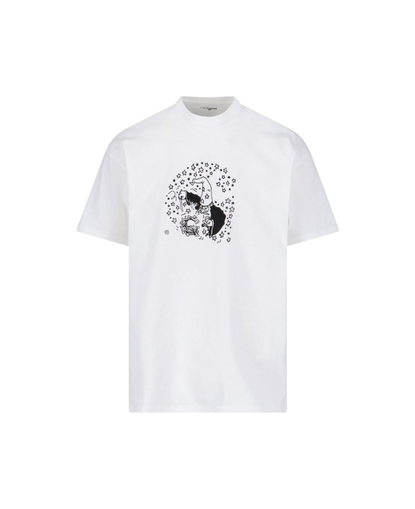 Carhartt 's/s Hocus Pocus' Print T-shirt - Axx White Black