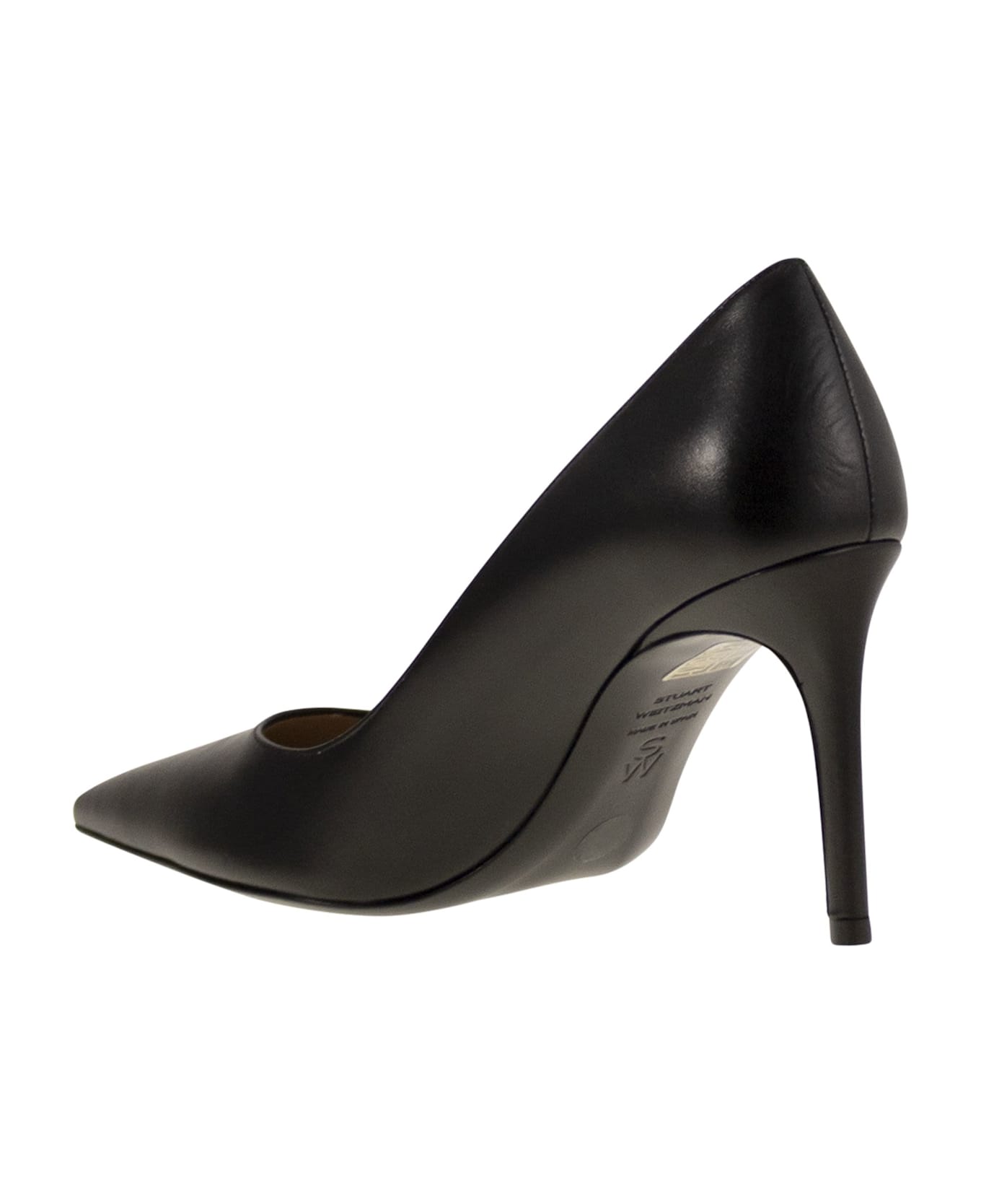 Stuart Weitzman Stuart Power 85 - Leather Pumps - Black