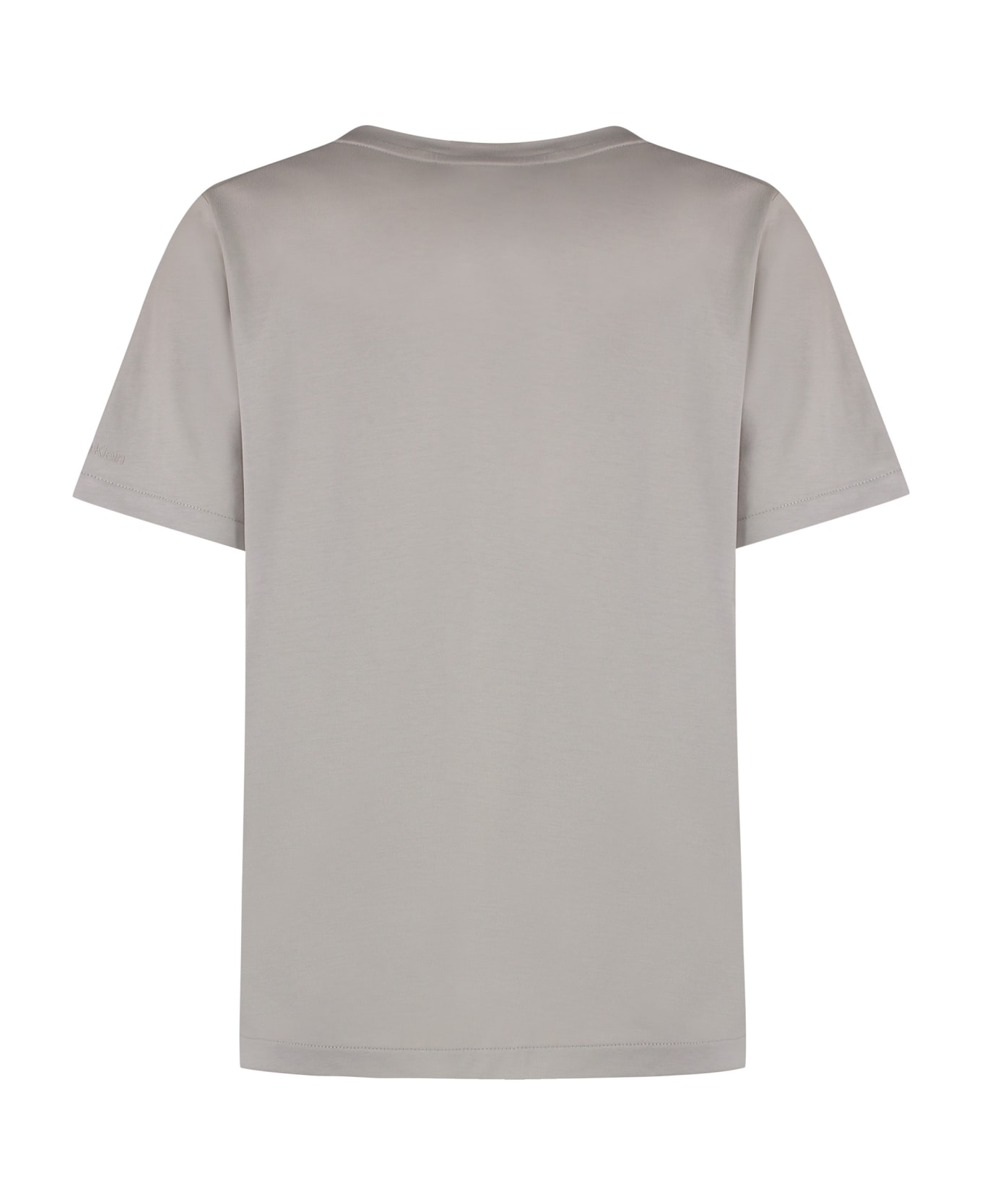 Calvin Klein V-neck Cotton T-shirt - turtledove