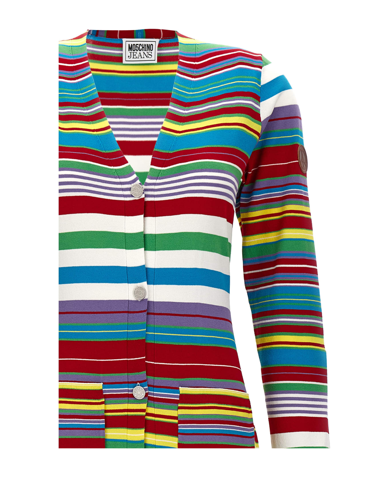 M05CH1N0 Jeans Striped Cardigan - Multicolor
