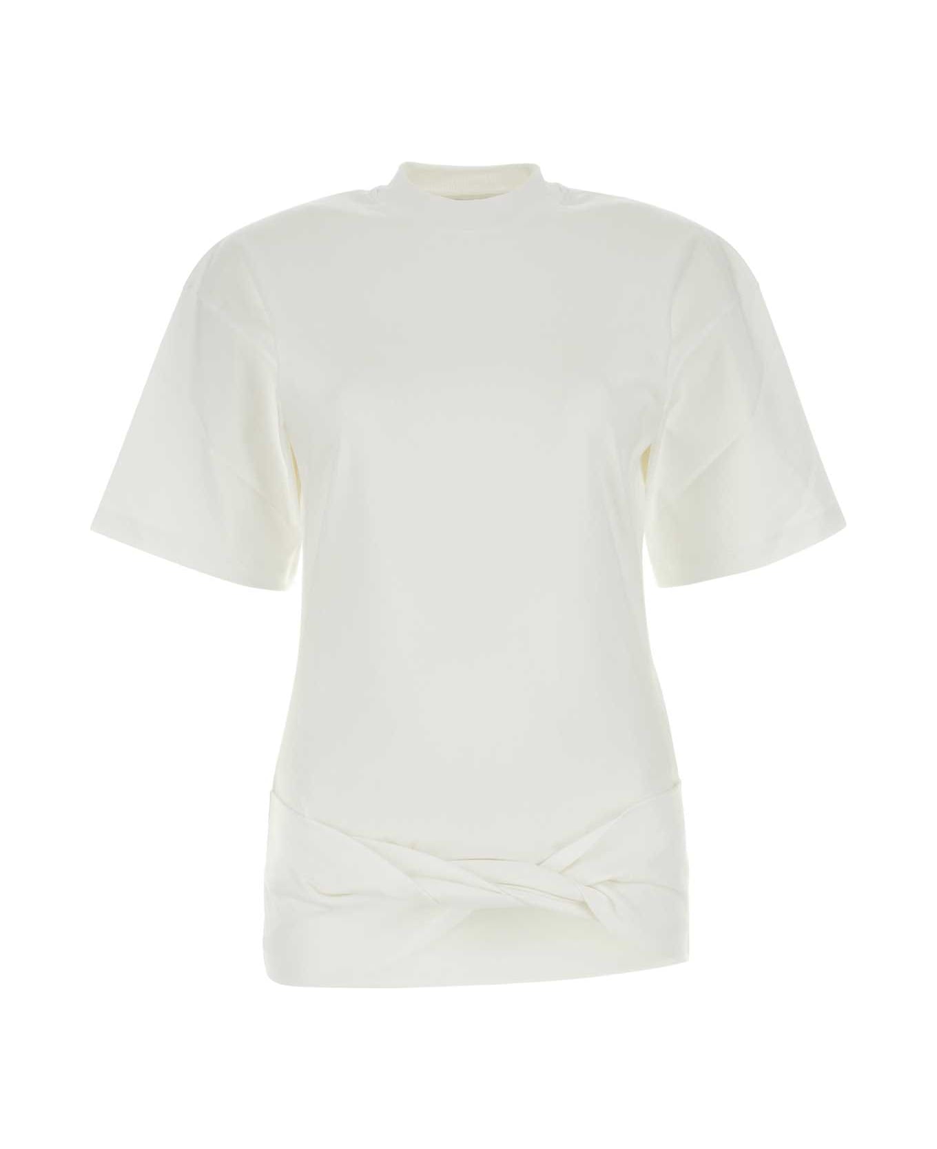 Off-White White Cotton T-shirt - WHITEWHITE