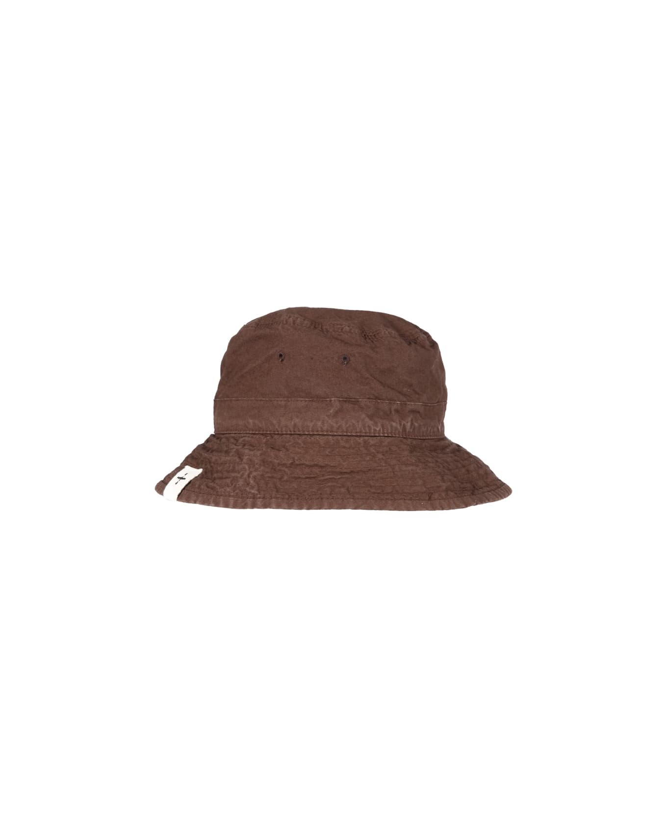 Jil Sander Bucket Hat With Logo Label - BROWN 帽子