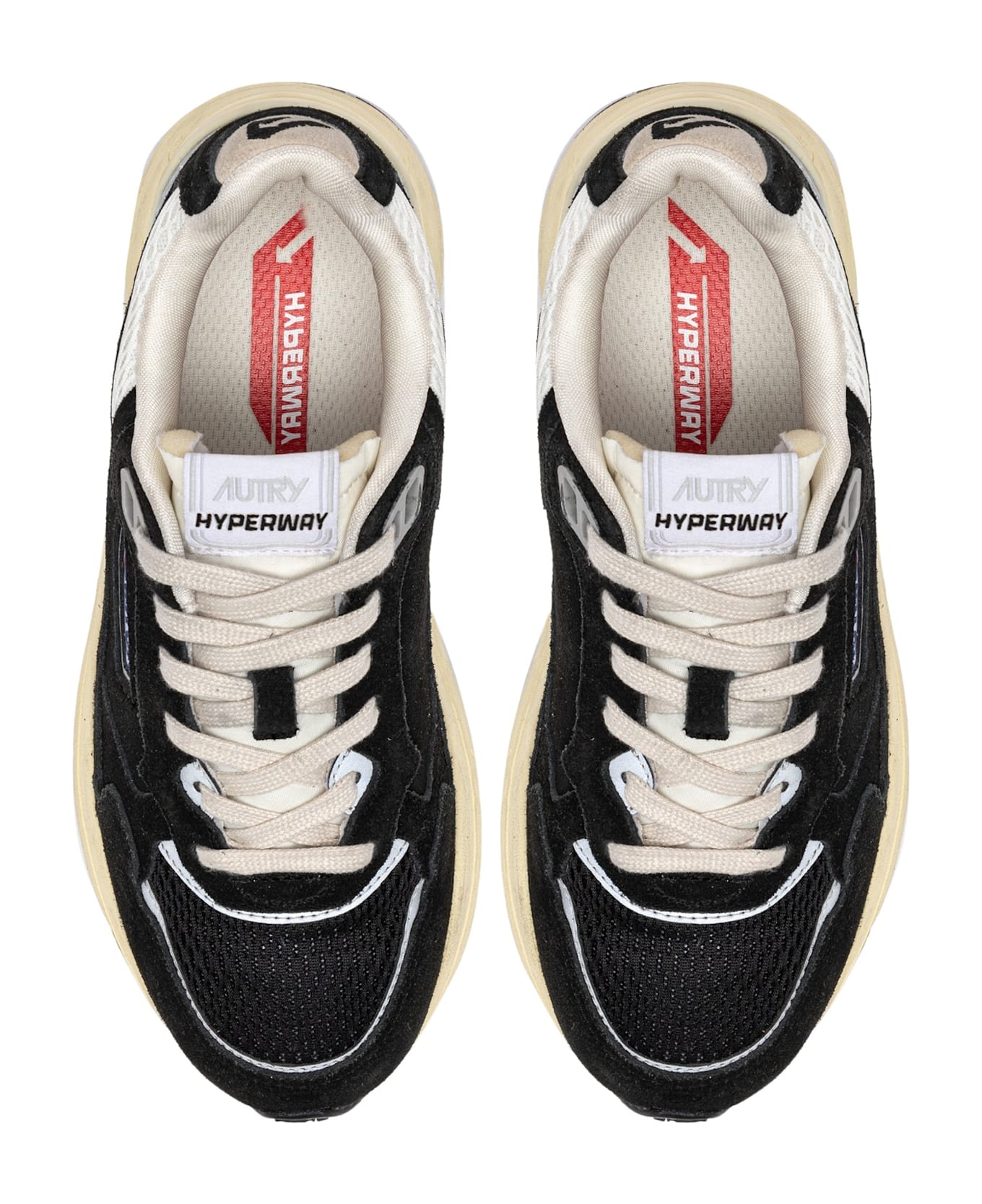 Autry Hyperway Lowsuede Mesh Black Silv - Black Silv