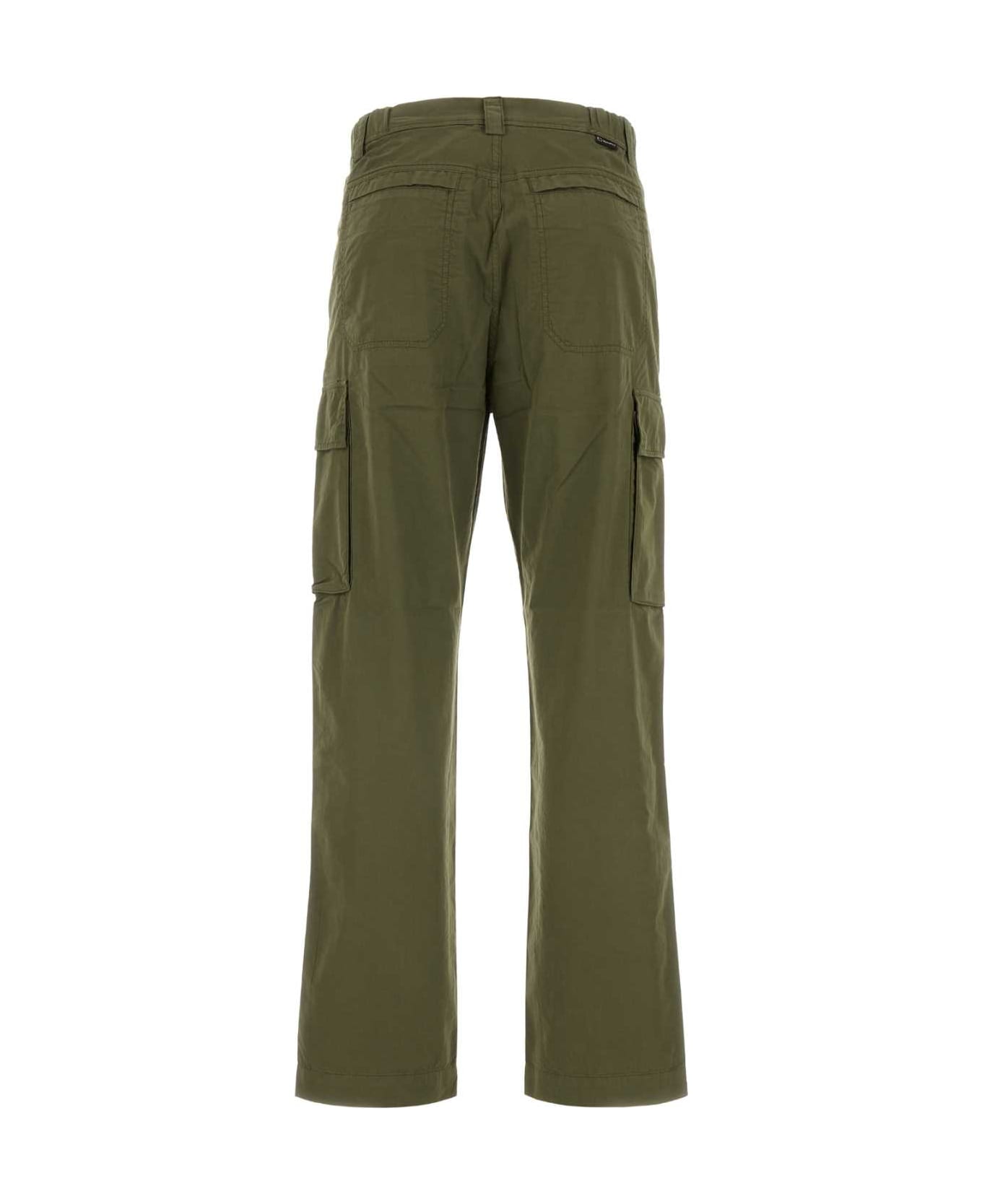 Woolrich Army Green Cotton Pant - 6178