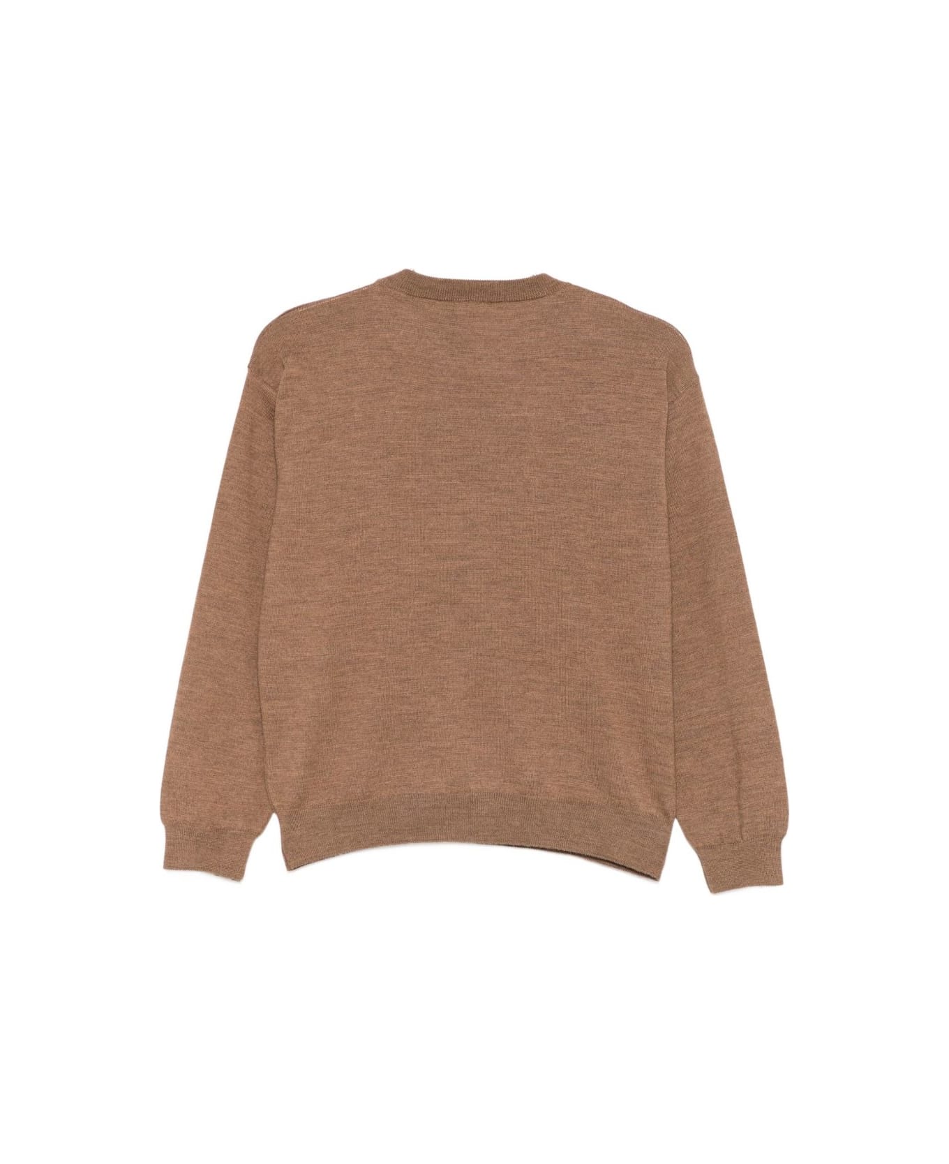 Fendi Kids Embroidered Sweater - Beige