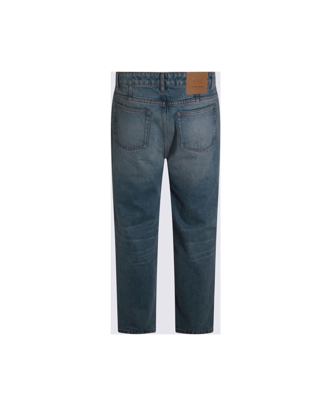 Ami Alexandre Mattiussi Light Blue Cotton Jeans - BLUE