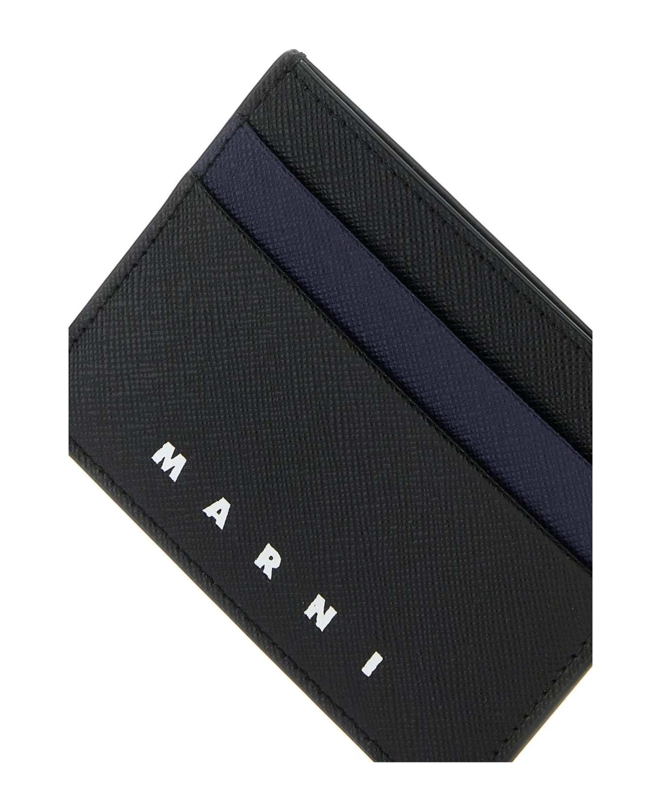 Marni Black Leather Card Holder - Z576N