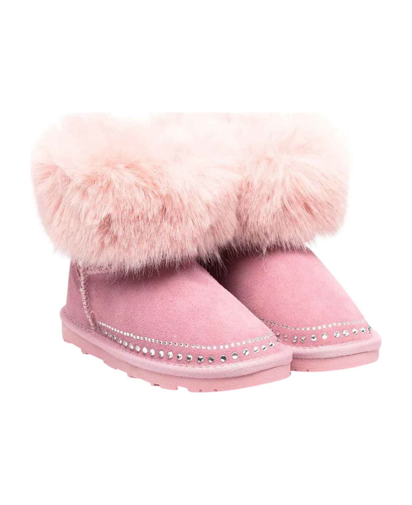 Monnalisa Pink Boots Teen Girl - Rosa