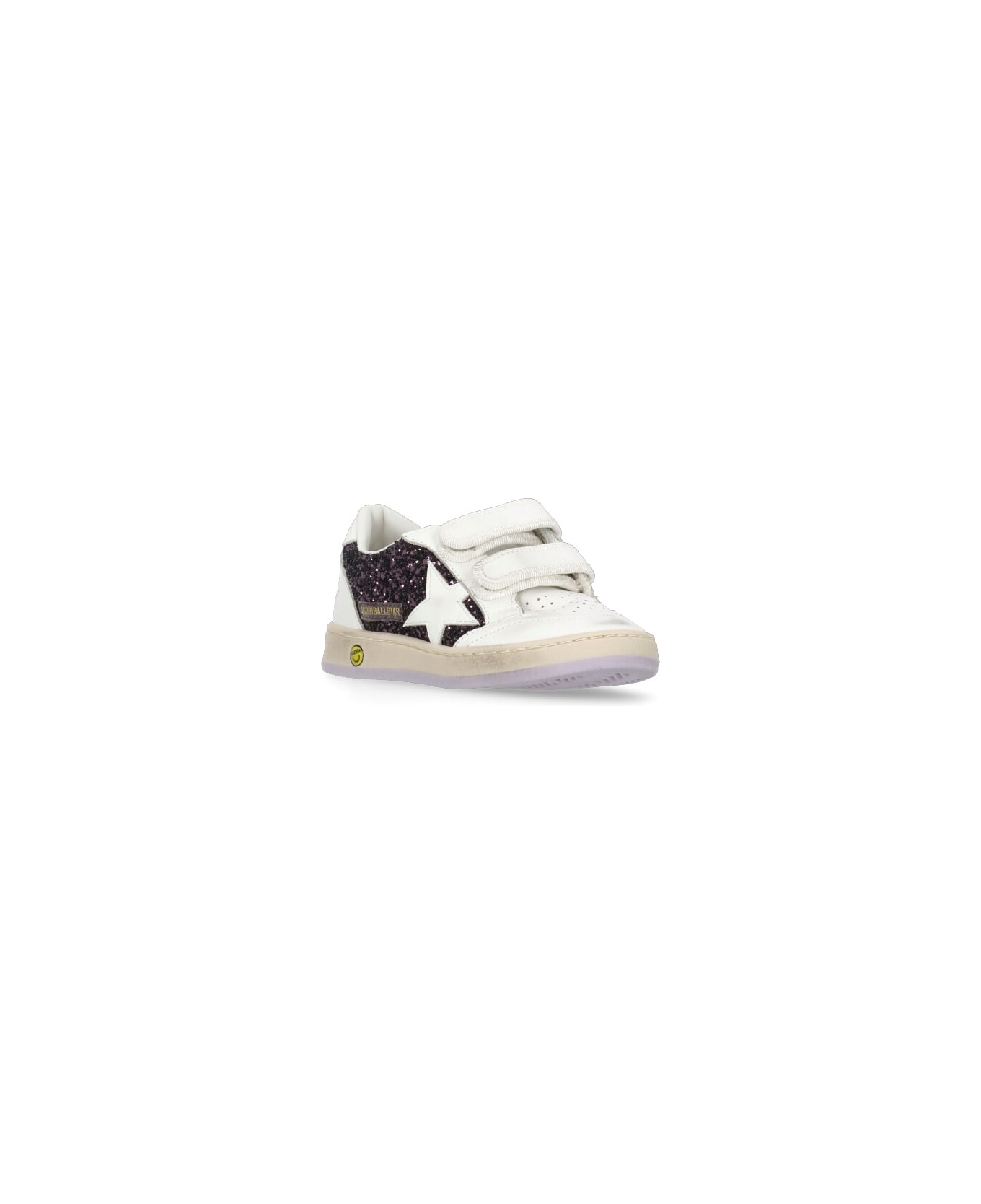 Golden Goose Ball Star Strap Sneakers - Purple