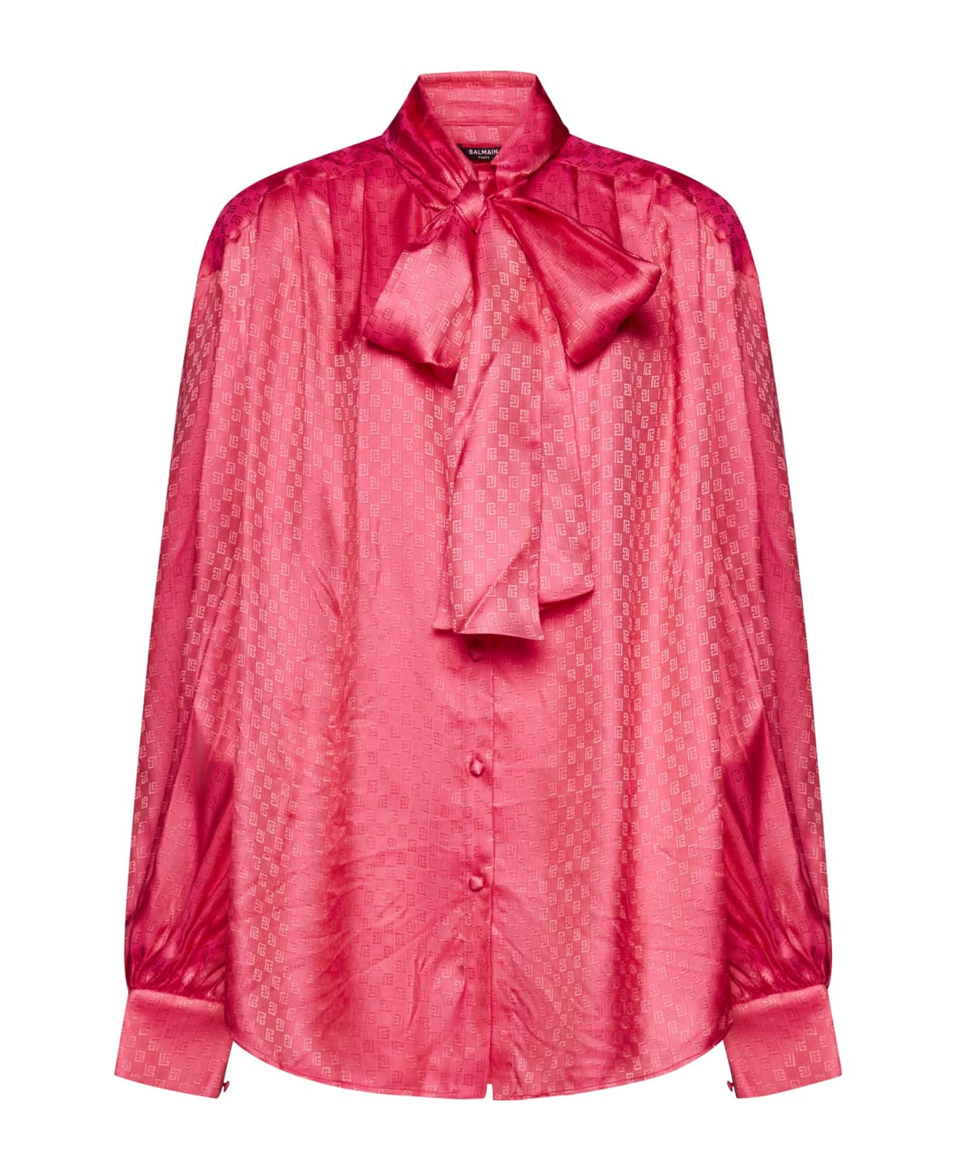 Balmain Silk Shirt - Fuchsia