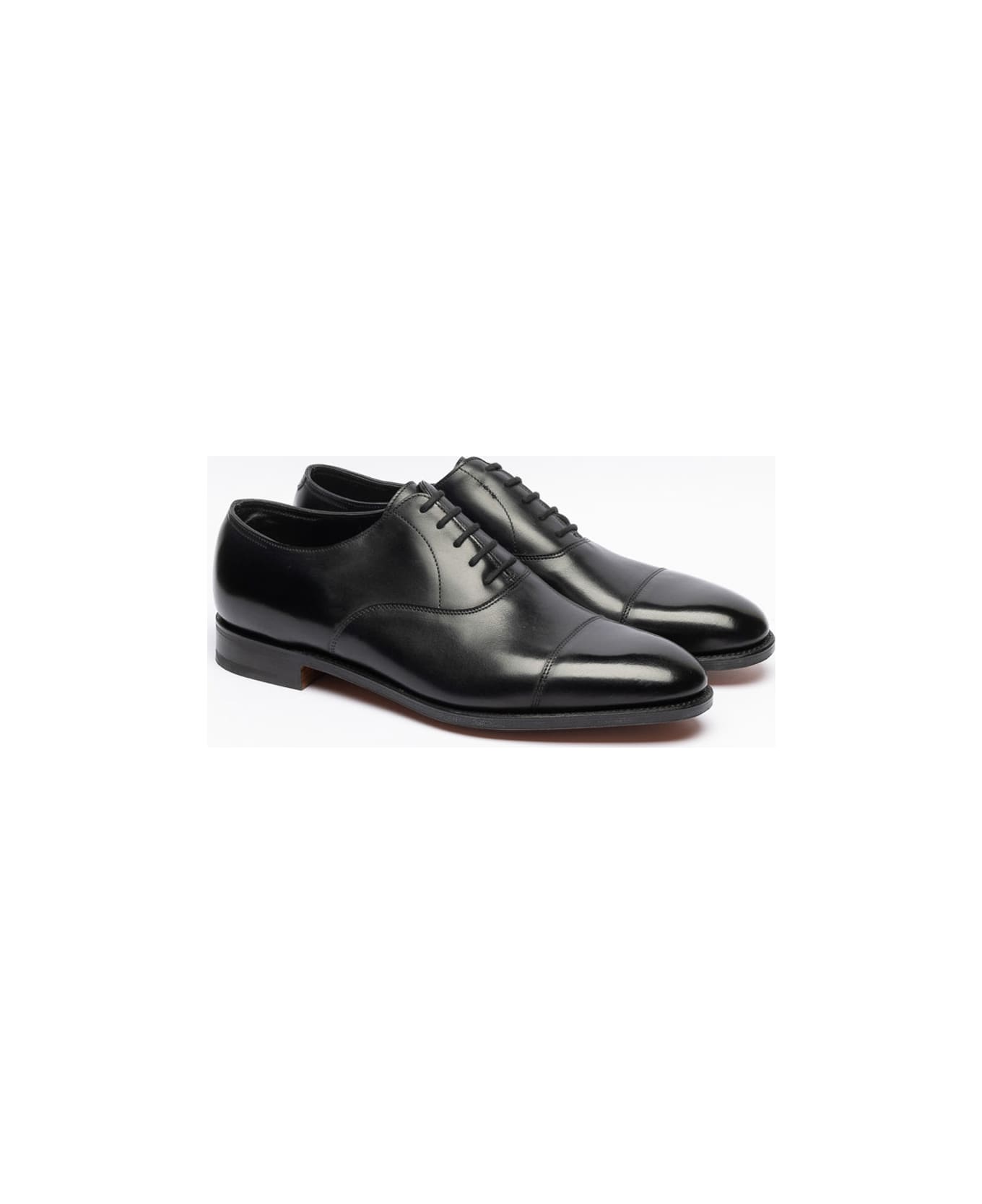 John Lobb City Ii Black Calf Oxford Shoe (fitting E) - Nero