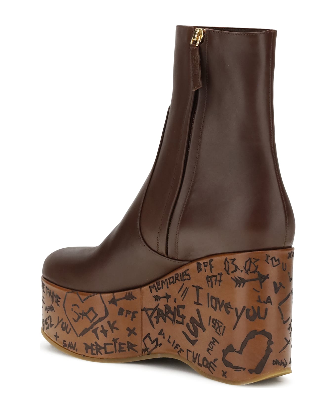 Chloé Maxime Wedge Ankle Boots