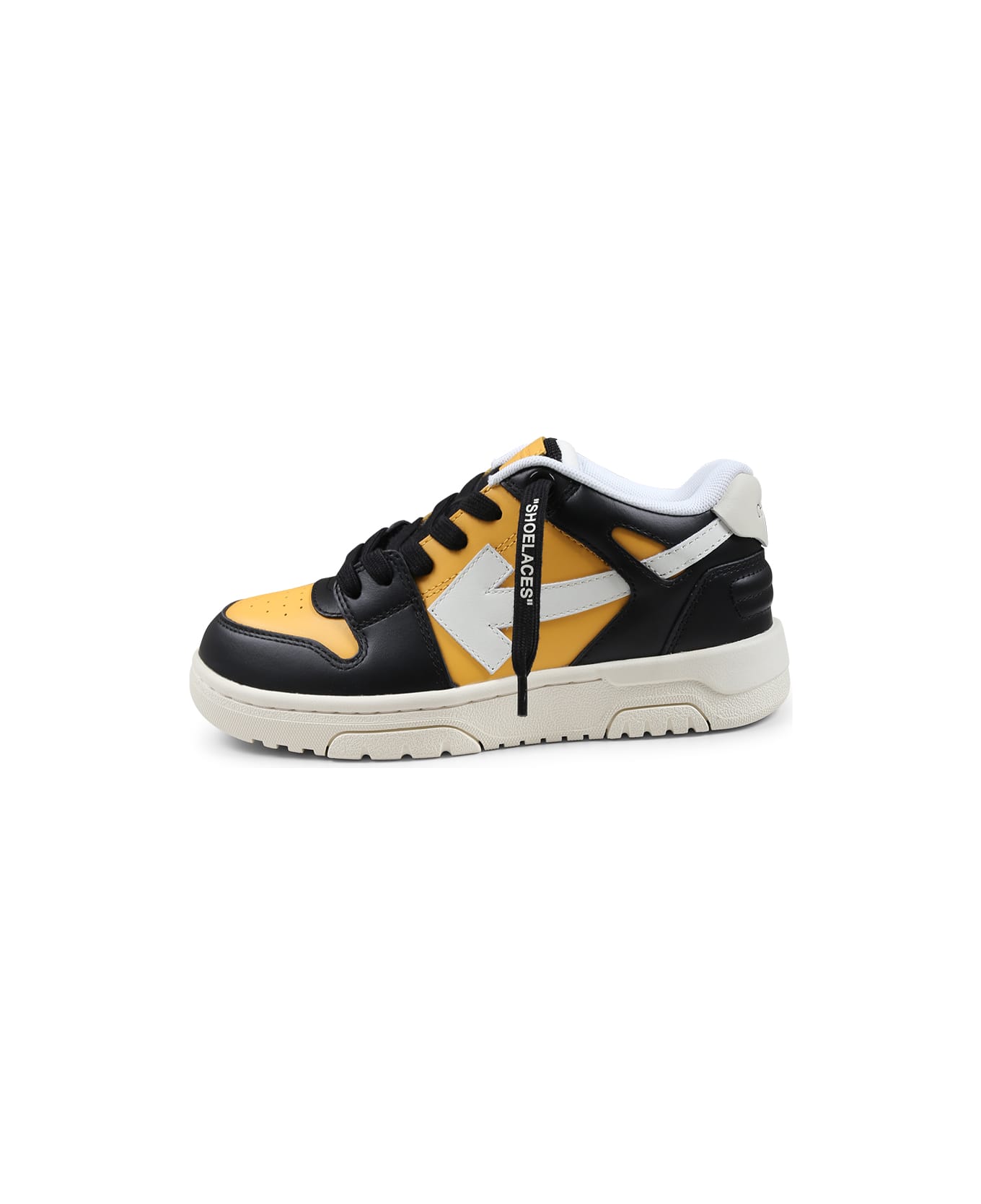 Off-White Yellow Sneakers For Boy With Arrow - Yellow