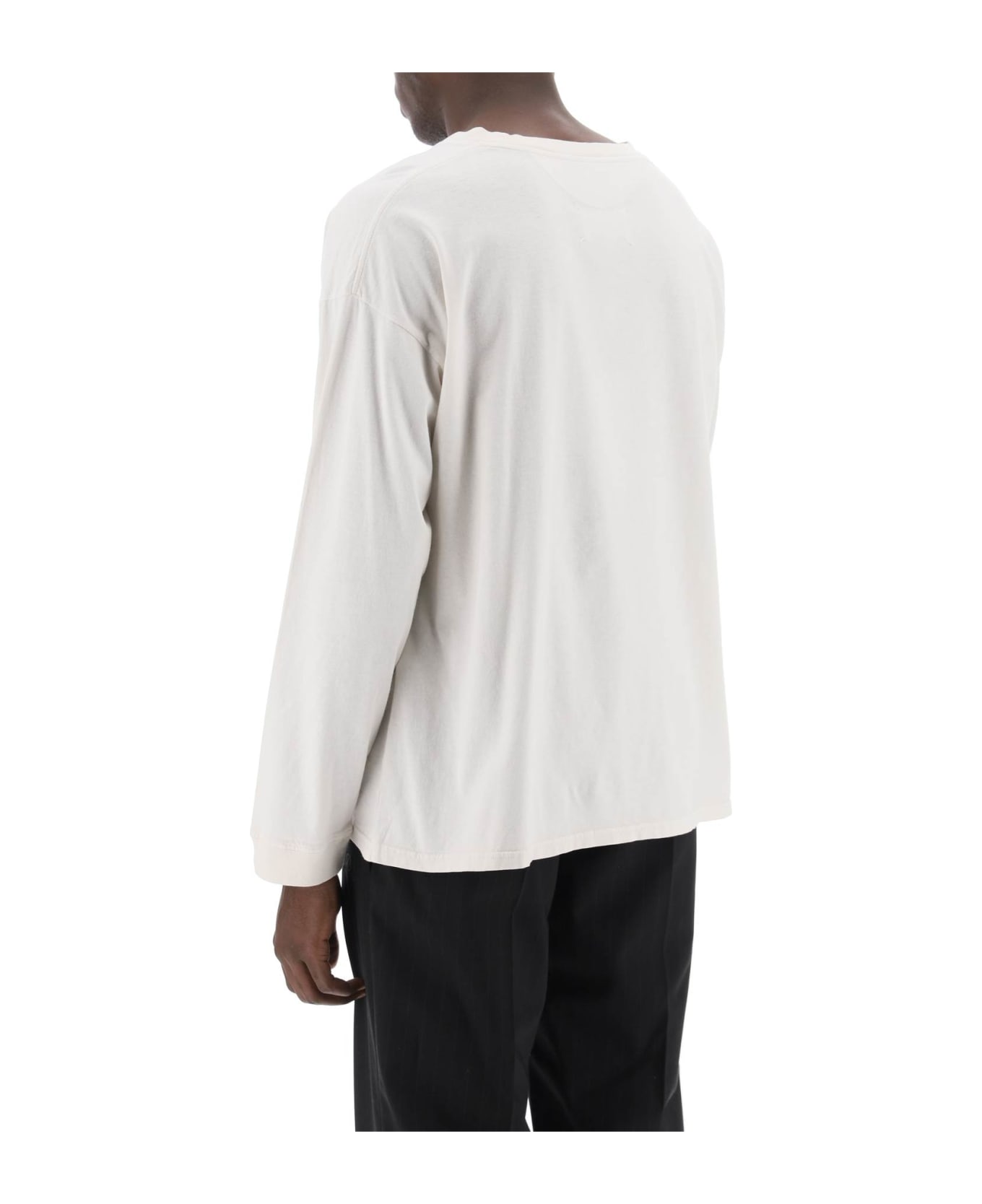 Maison Margiela Long-sleeved T-shirt With Print - ICE (White) シャツ