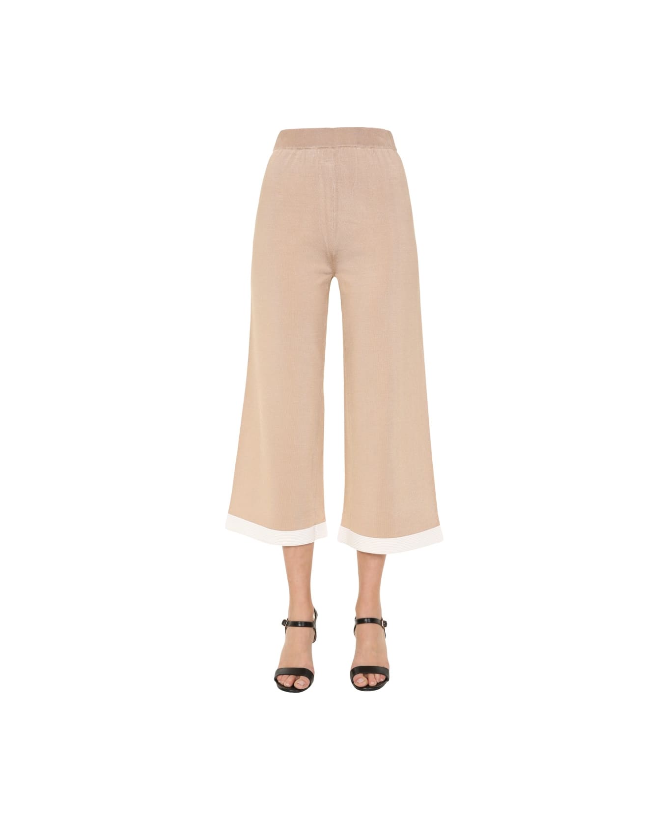 Boutique Moschino Cropped Trousers - BEIGE ボトムス