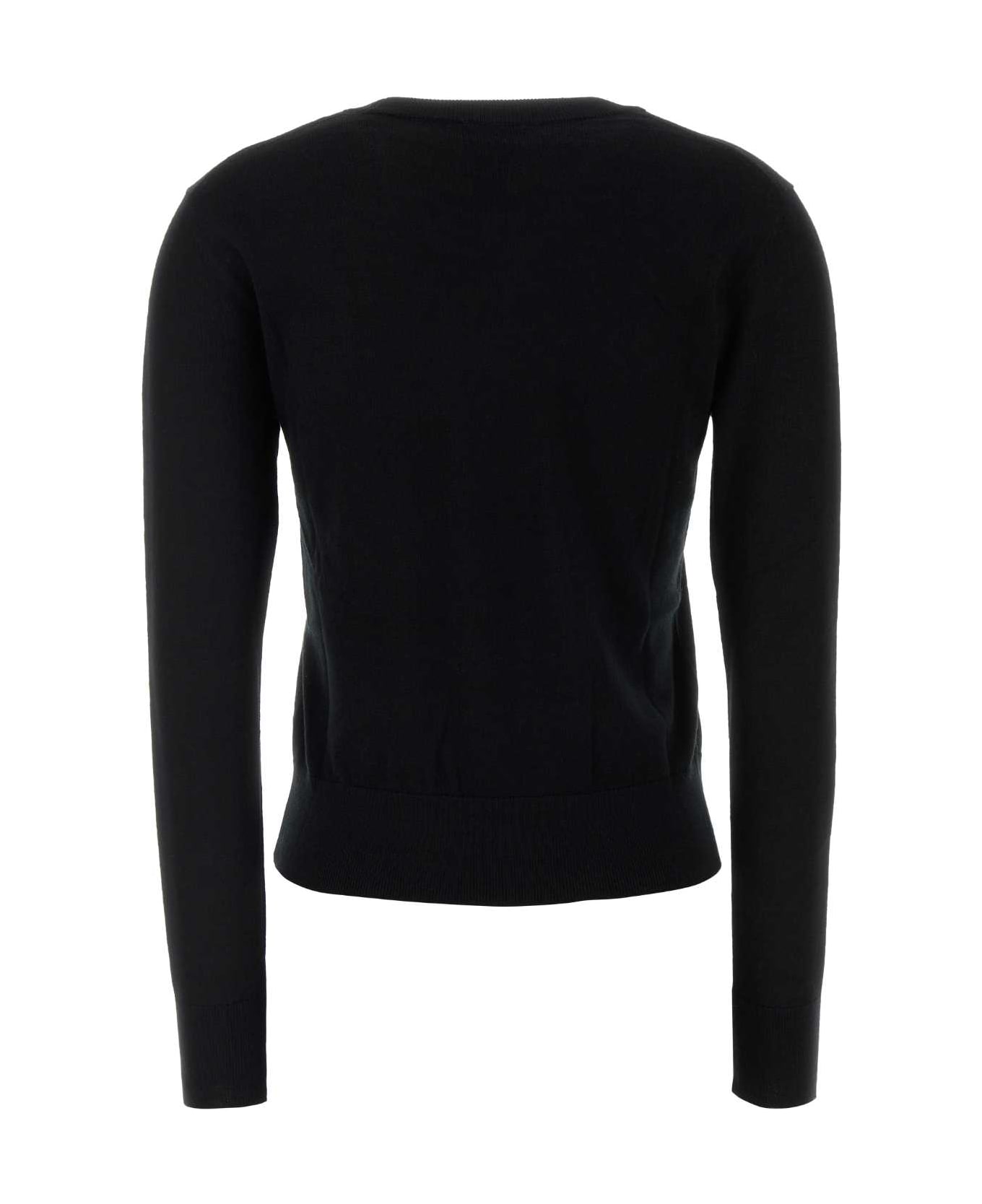 Calvin Klein Black Polyester Blend Sweater - BLACK
