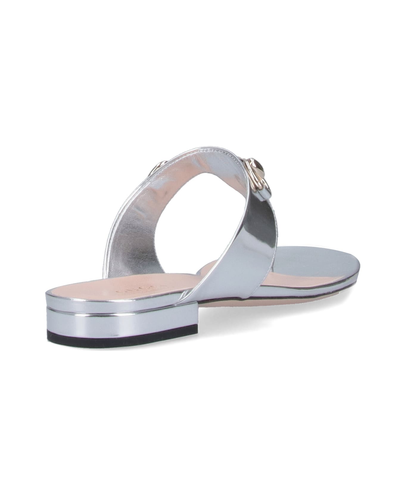 Gucci Sandals With Clamp - Silver