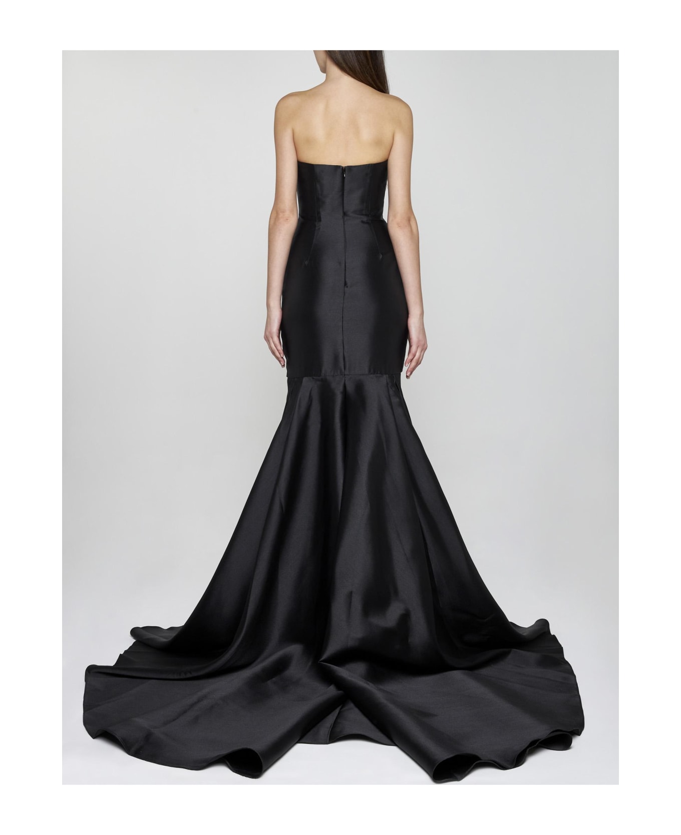 Solace London Neva Train Mini Dress - Black ワンピース＆ドレス