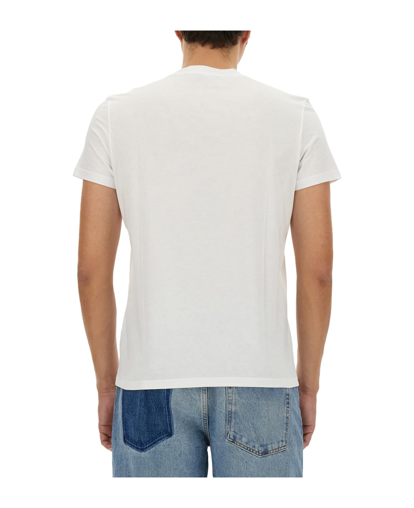 Balmain Mini Logo T-shirt - Gab Blanc Noir