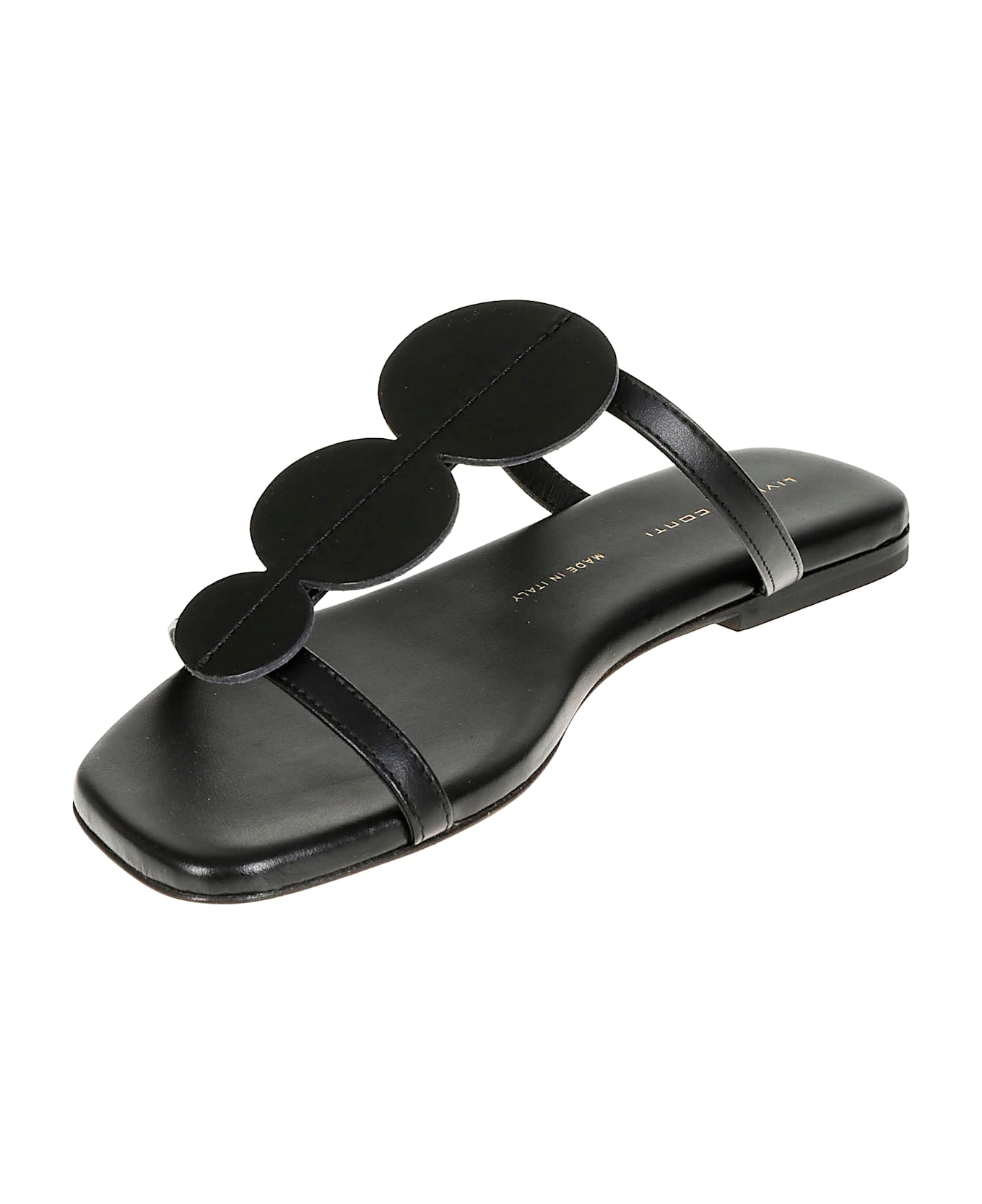 Liviana Conti Flat Mules Dots - Nero